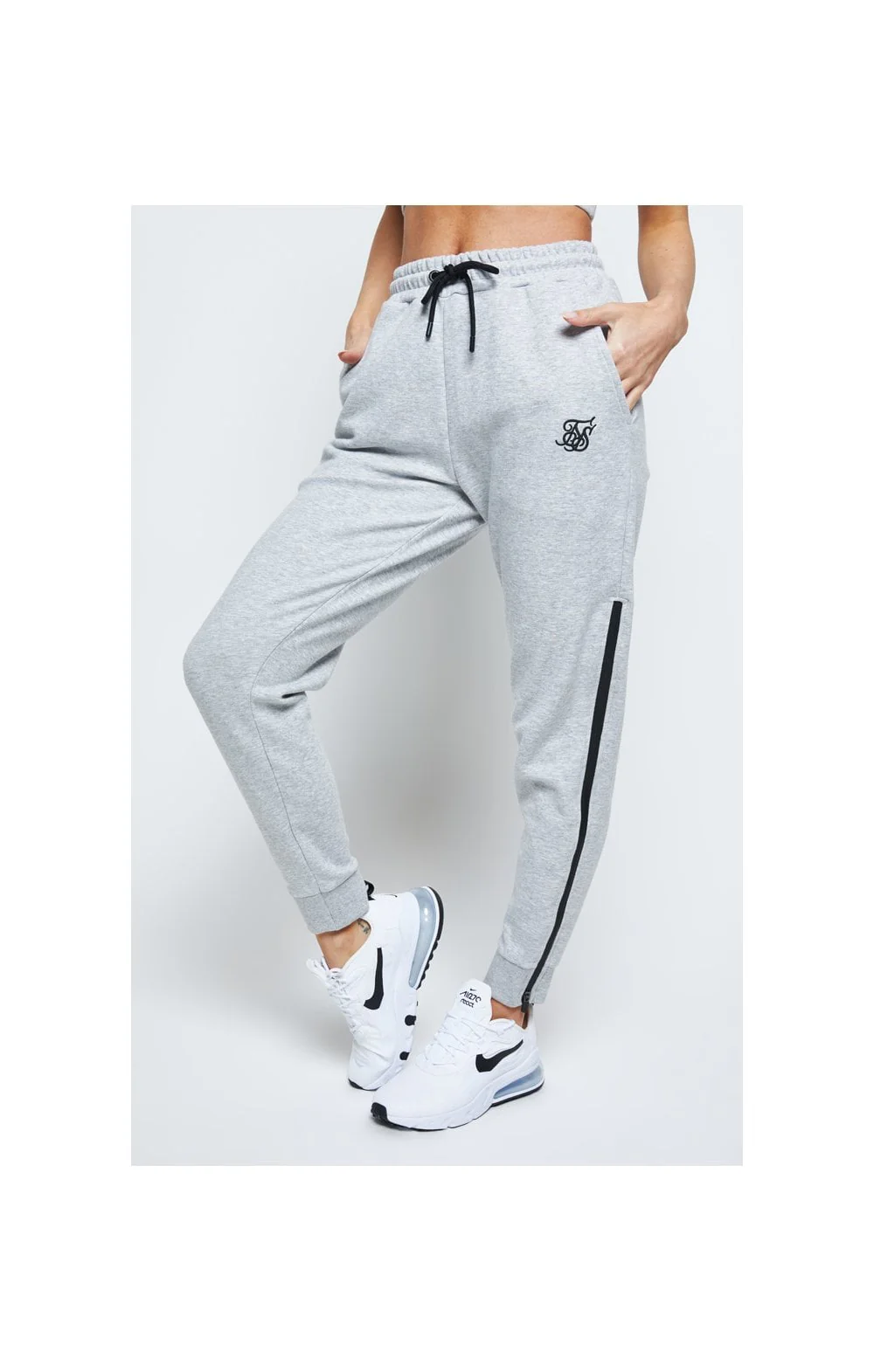 SikSilk React Track Pants - Grey
