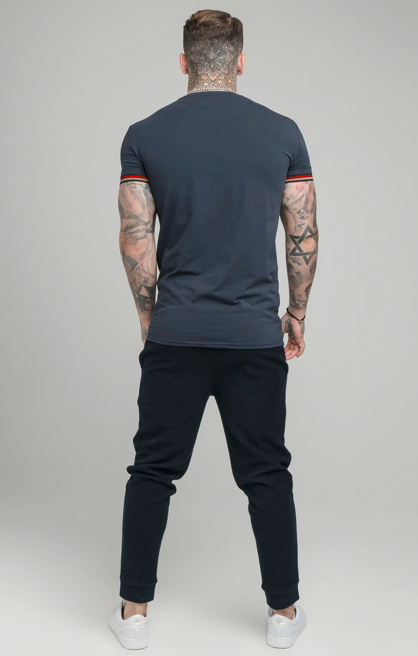 SikSilk Reign Tech Tee - Navy - Image 5