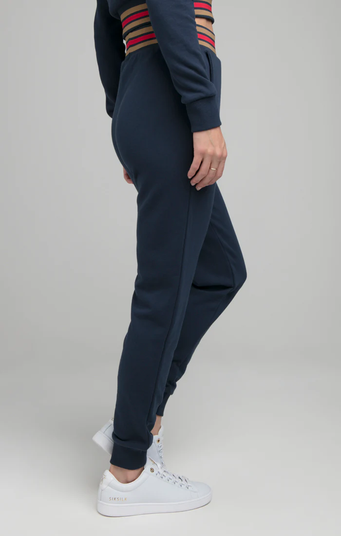 SikSilk Reign Track Pants - Navy - Image 4