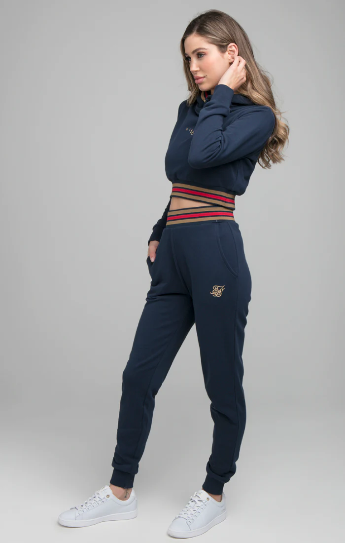 SikSilk Reign Track Top - Navy - Image 5