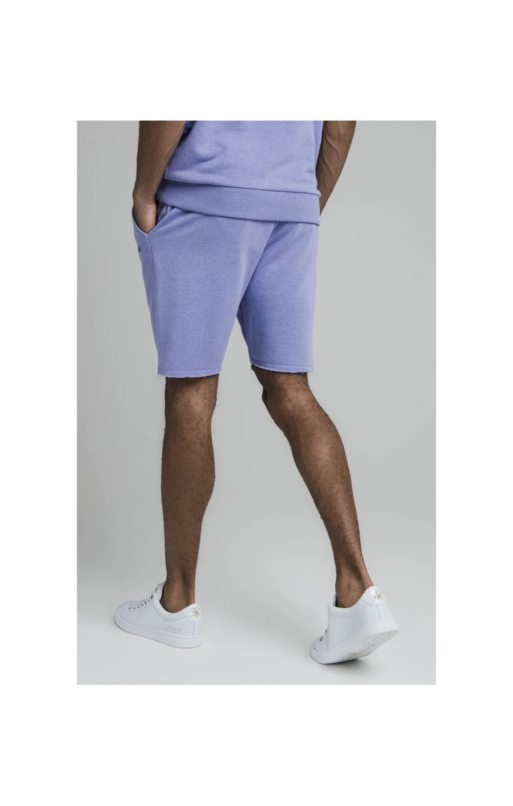Purple Marl Relaxed Crew Short - Image 5
