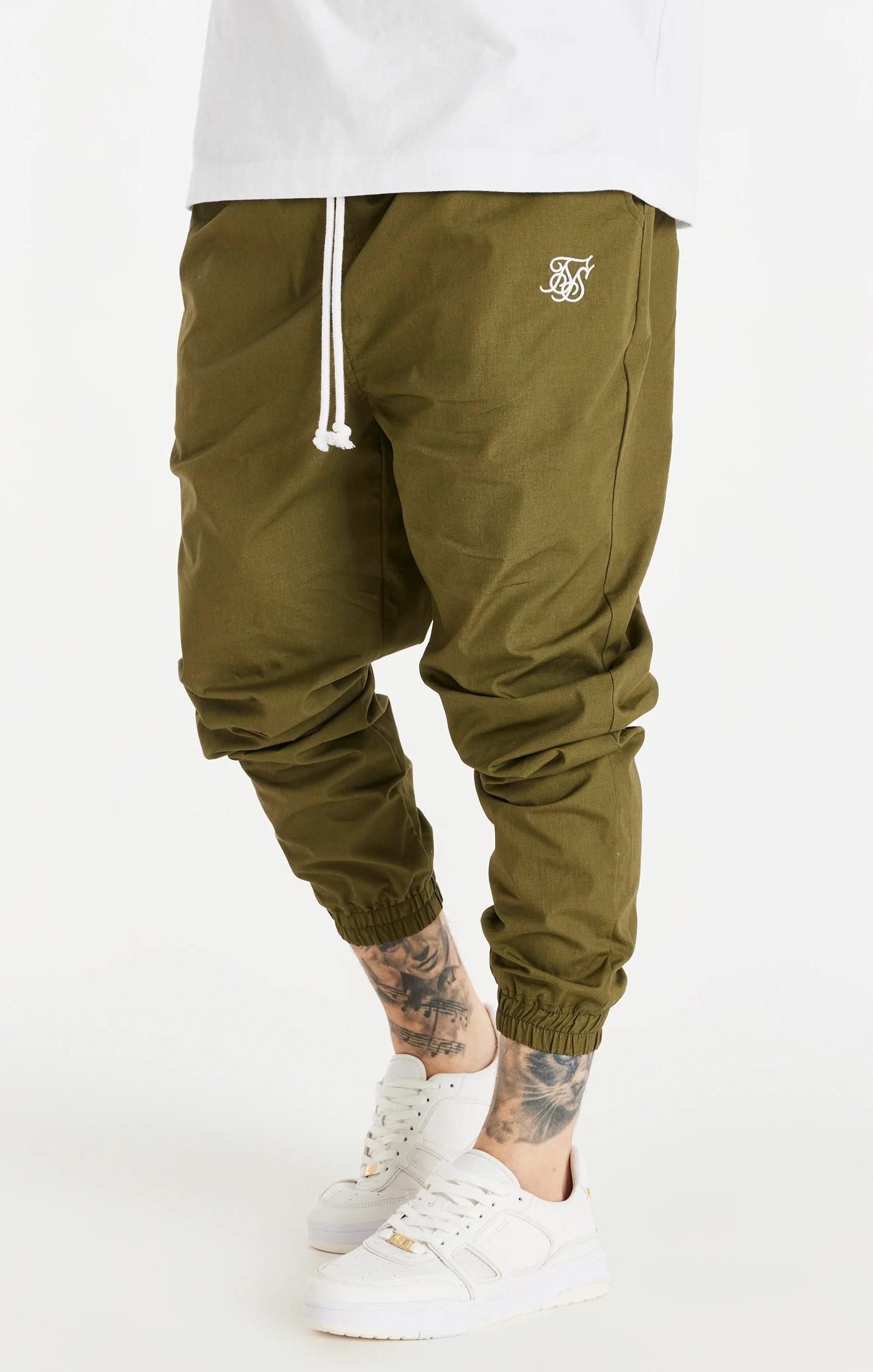 Khaki Essential Relaxed Trousers