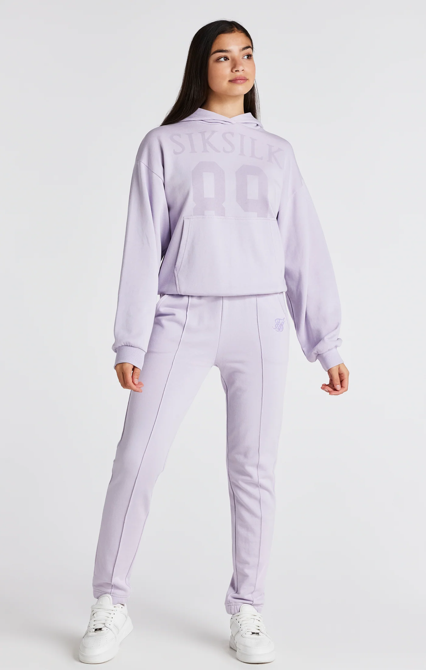 Girls Purple Relaxed Fit 89 Hoodie - Image 3