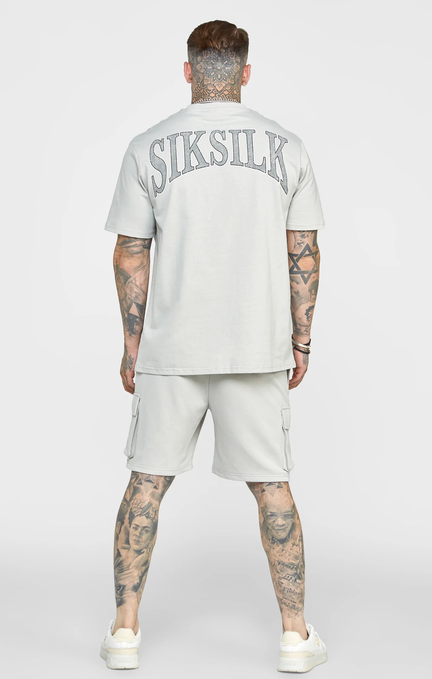 Grey Relaxed Fit Cargo Short - Image 5