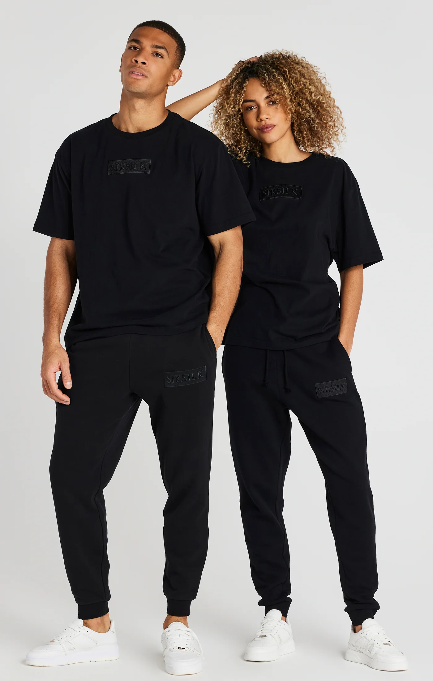 Black Relaxed Fit Cuffed Jogger - Image 10