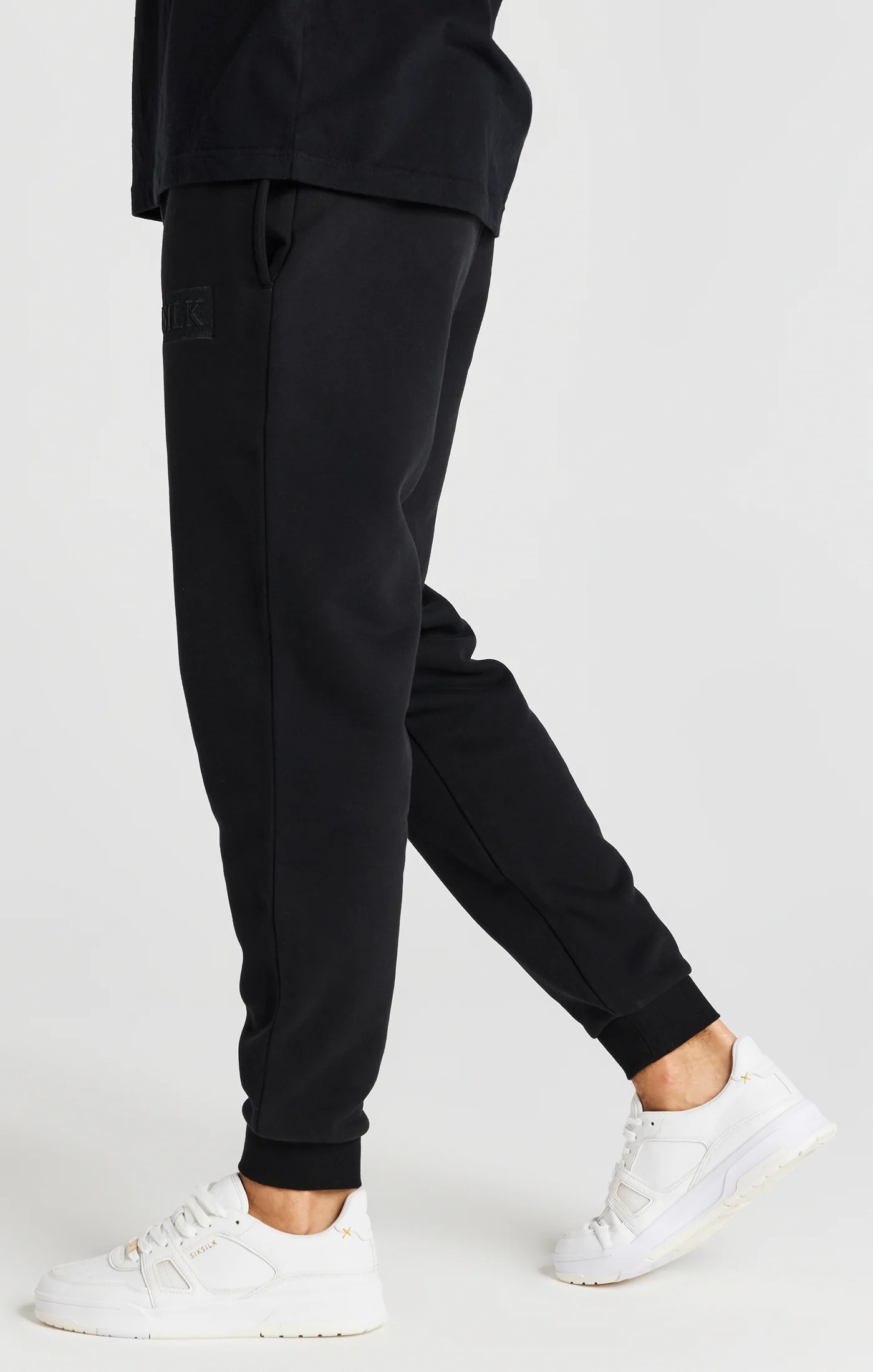 Black Relaxed Fit Cuffed Jogger - Image 2