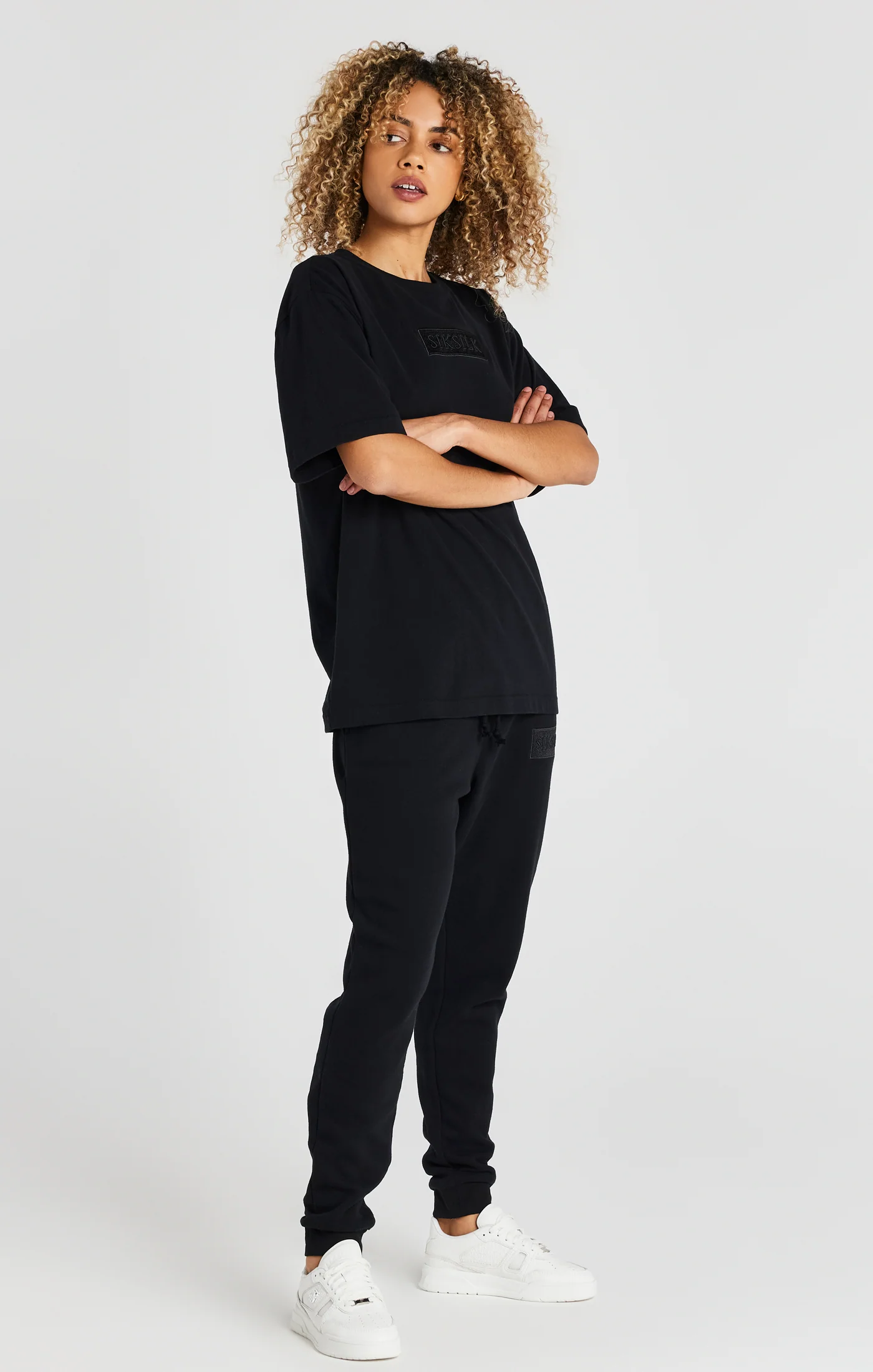Black Relaxed Fit Cuffed Jogger - Image 6