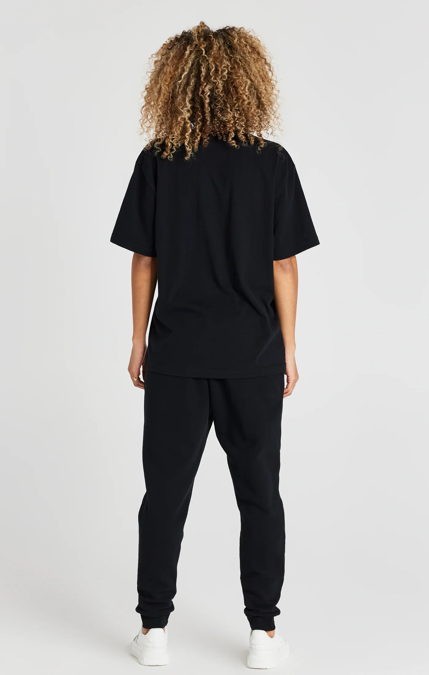 Black Relaxed Fit Cuffed Jogger - Image 7