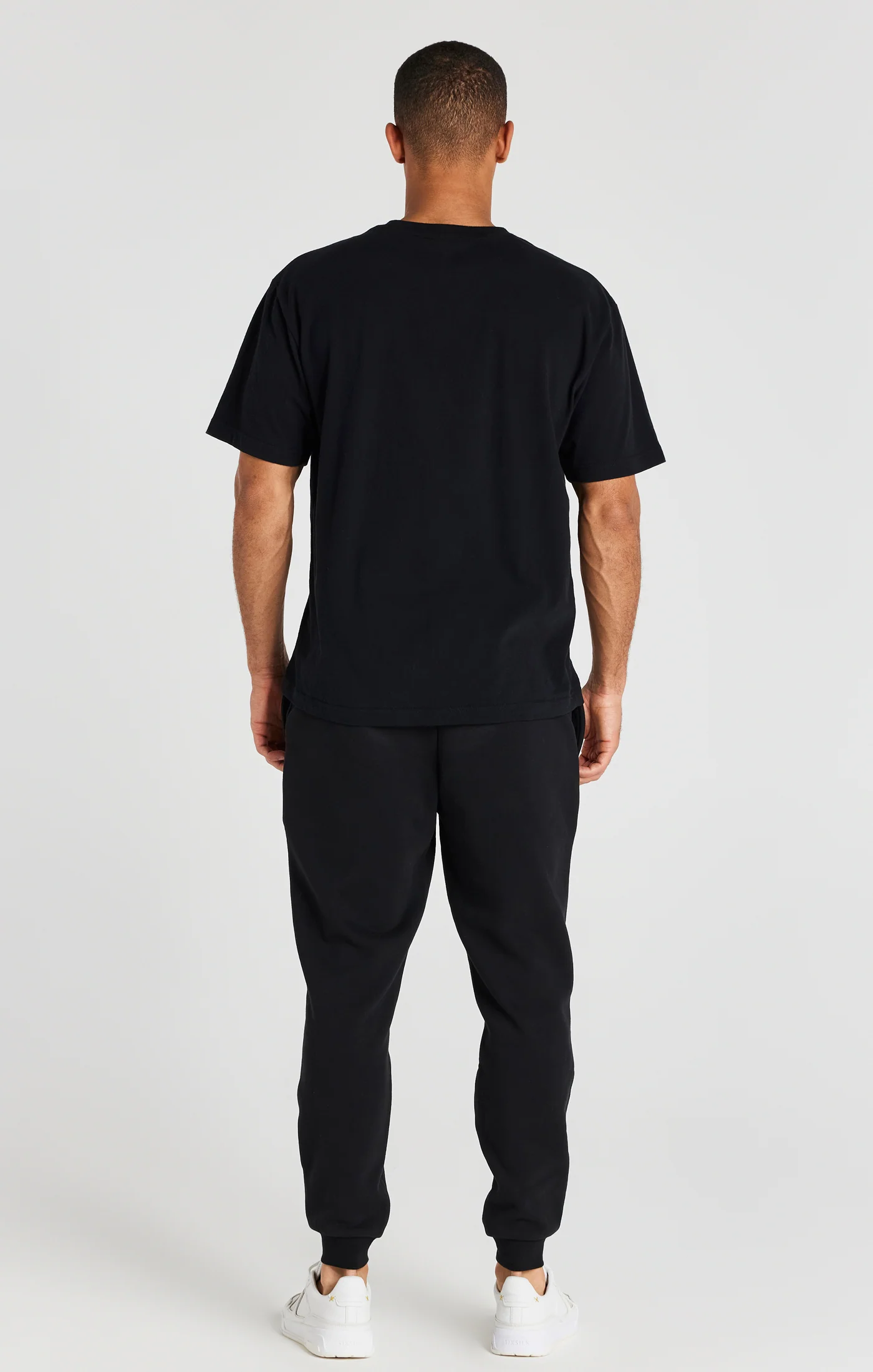 Black Relaxed Fit Cuffed Jogger - Image 9
