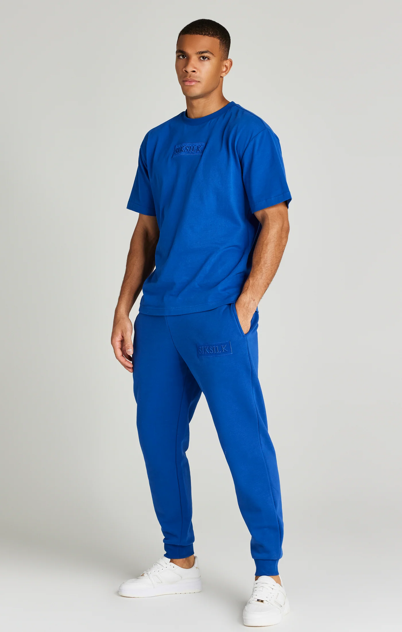 Blue Relaxed Fit Cuffed Jogger - Image 7