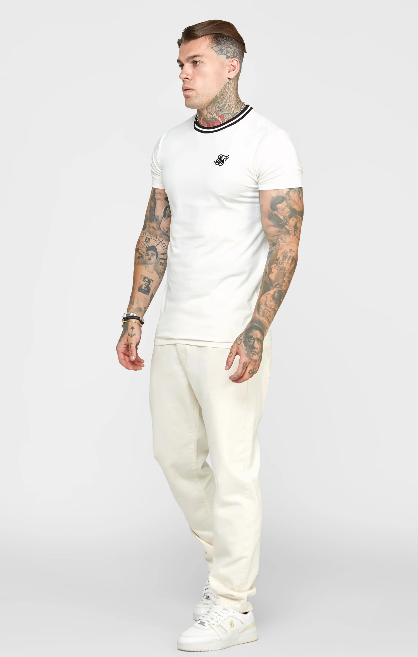 Ecru Relaxed Fit Denim Jean - Image 3