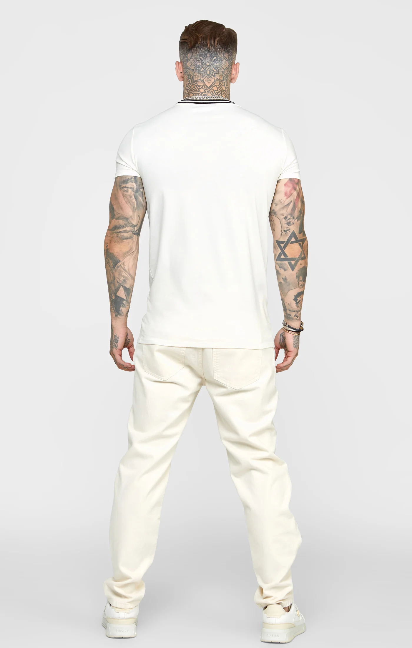 Ecru Relaxed Fit Denim Jean - Image 5