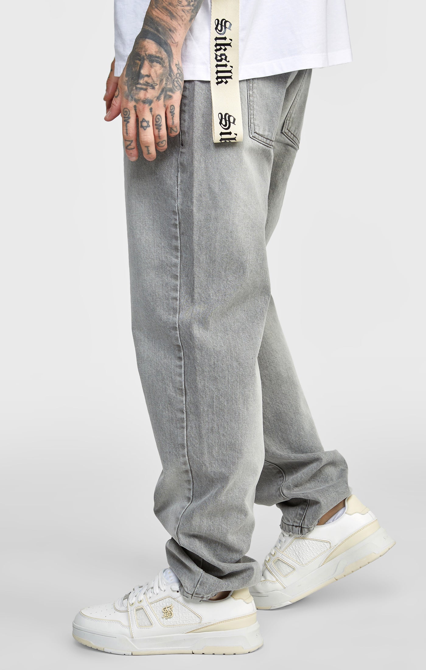Grey Relaxed Fit Cargo Short - Image 2