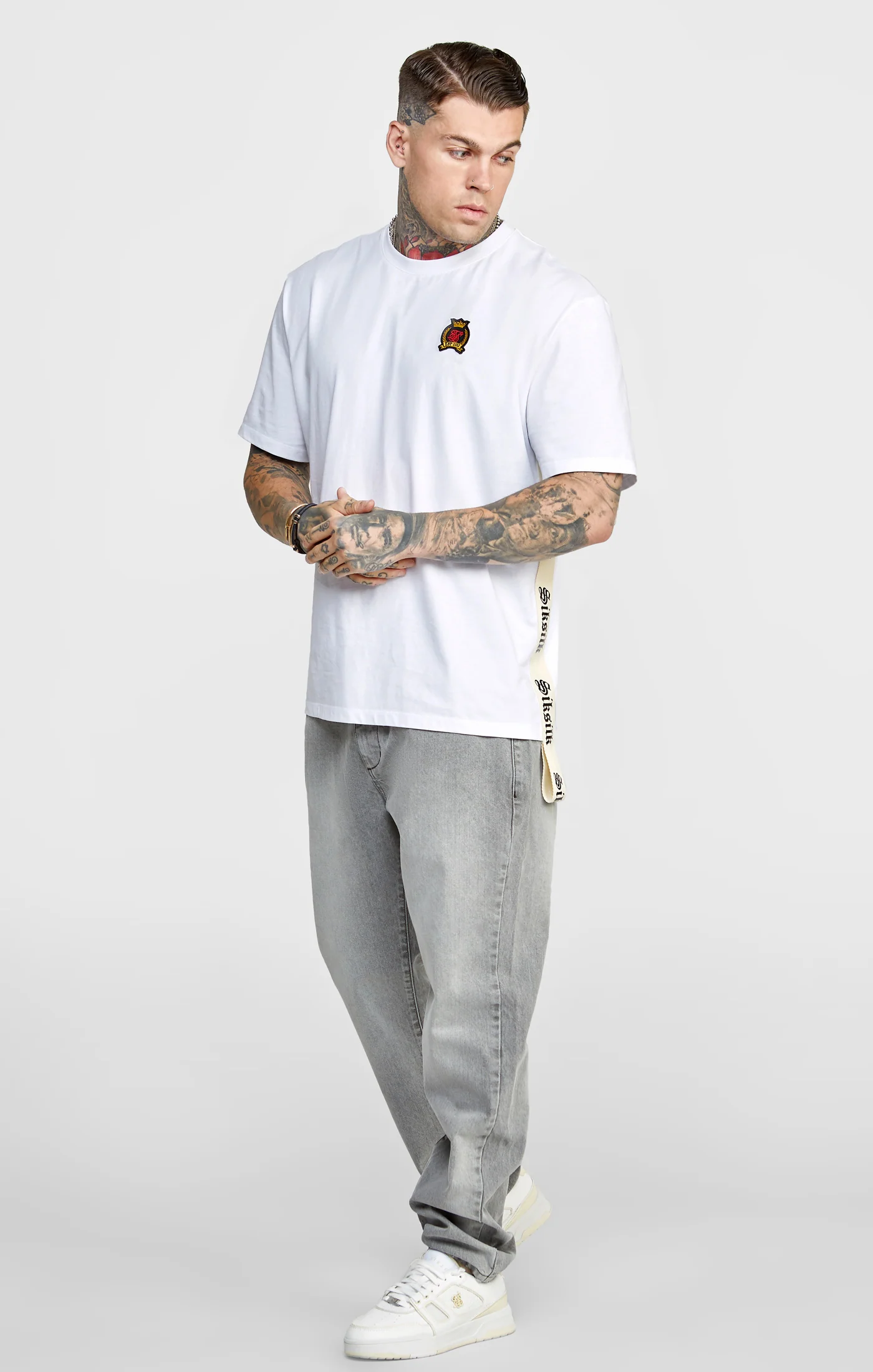 Grey Relaxed Fit Cargo Short - Image 3