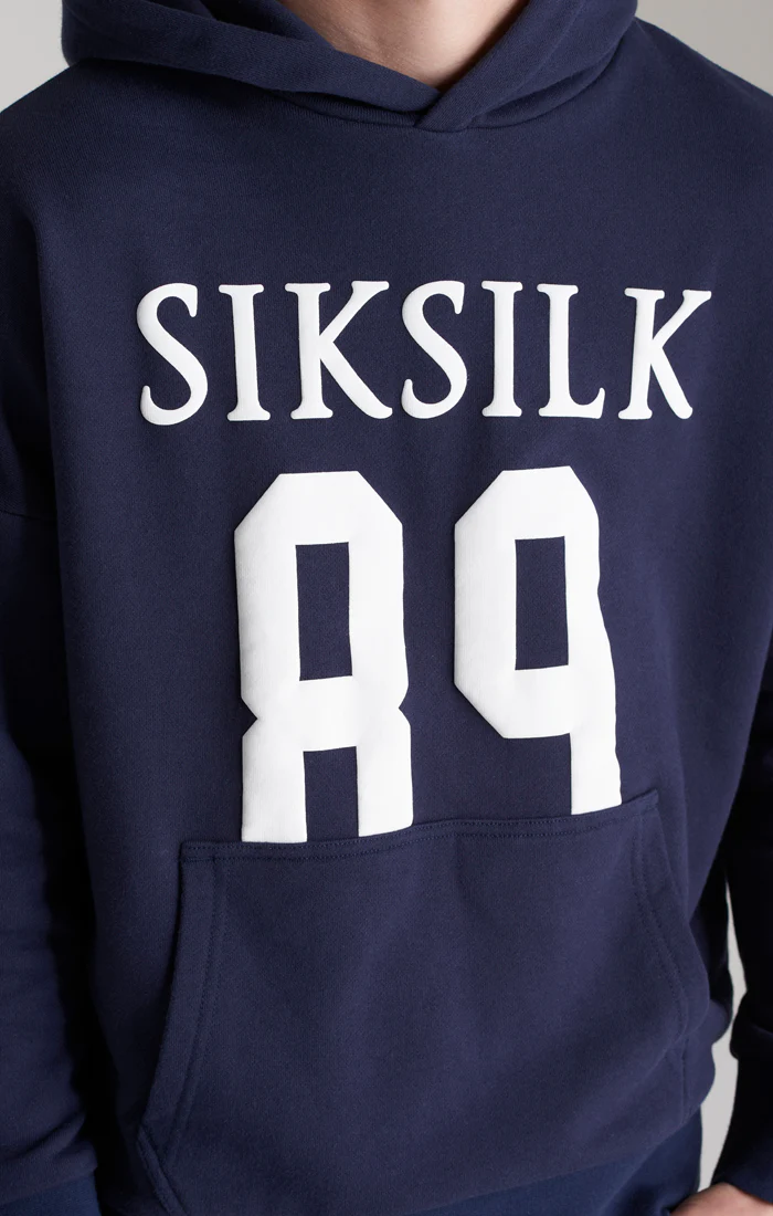 Boys Navy Relaxed Fit Hoodie - Image 5