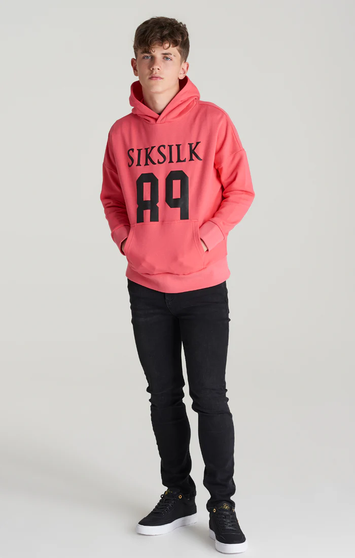 Boys Pink Relaxed Fit Hoodie - Image 5