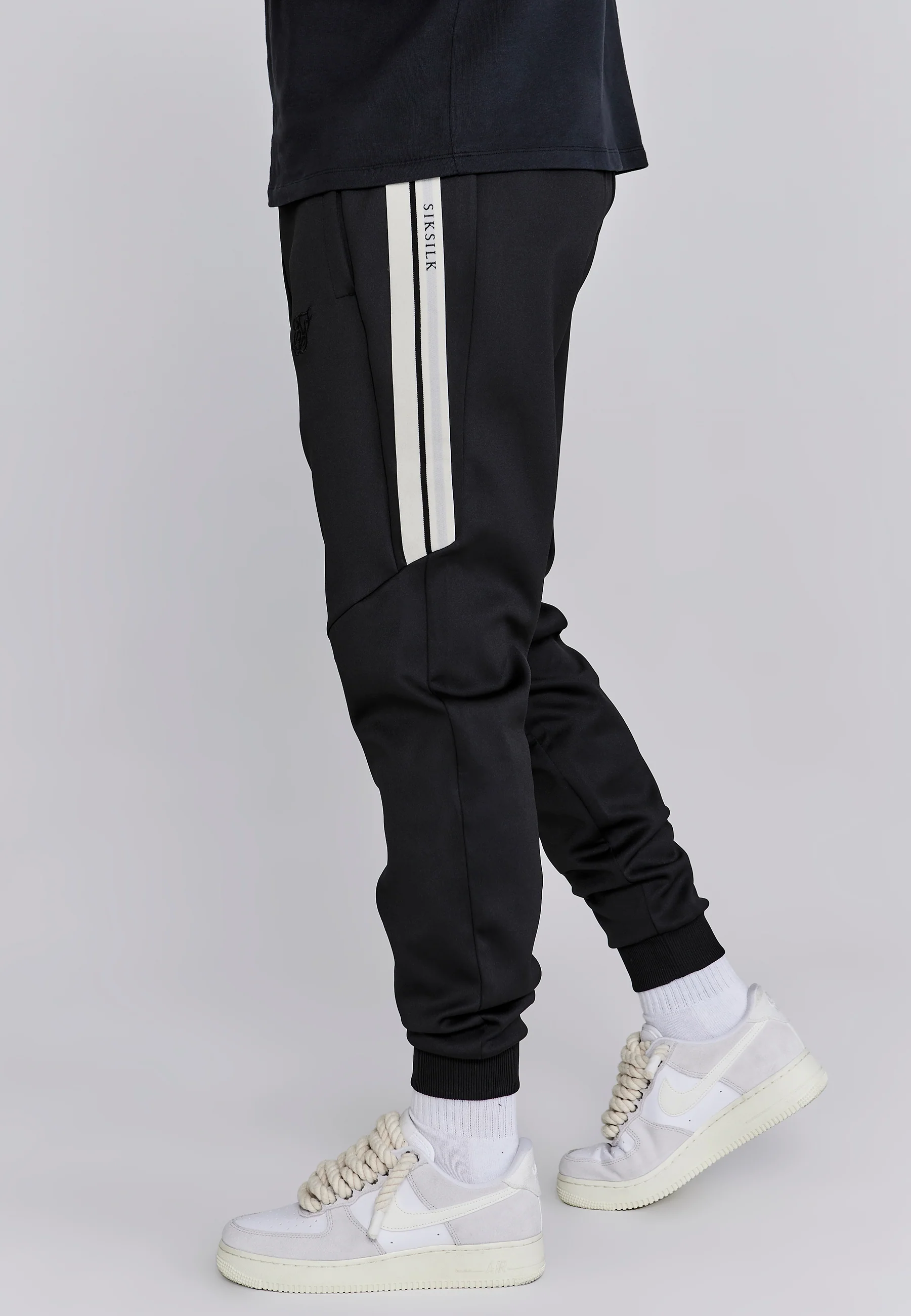 Black Relaxed Fit Joggers - Image 5