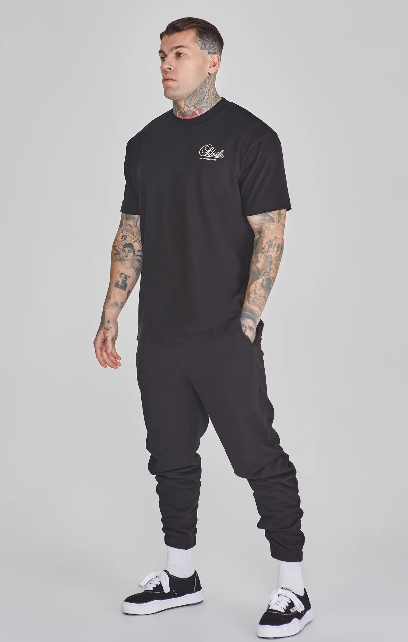 Black Relaxed Fit Joggers - Image 2