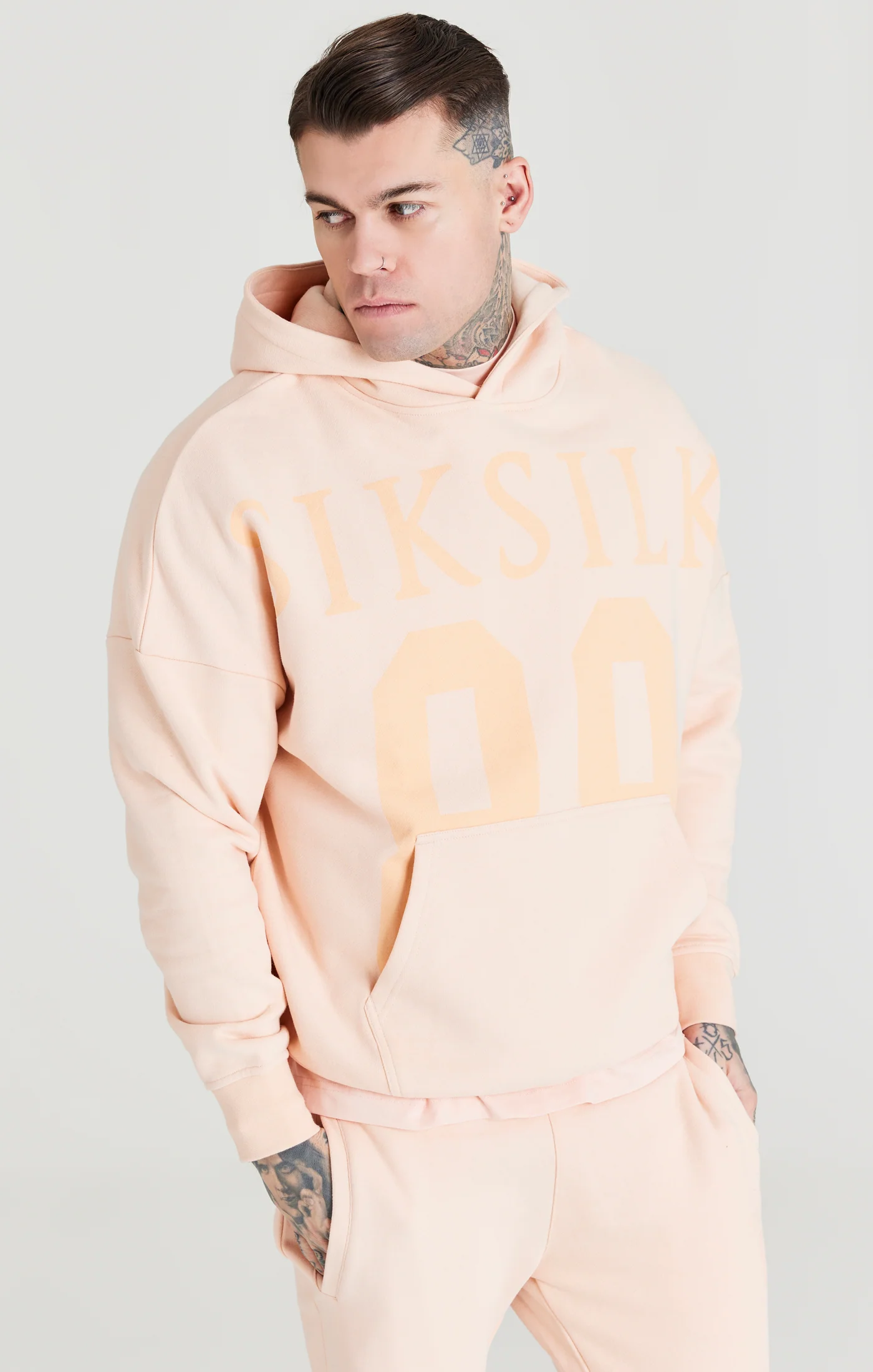 Pink Relaxed Fit Overhead Hoodie