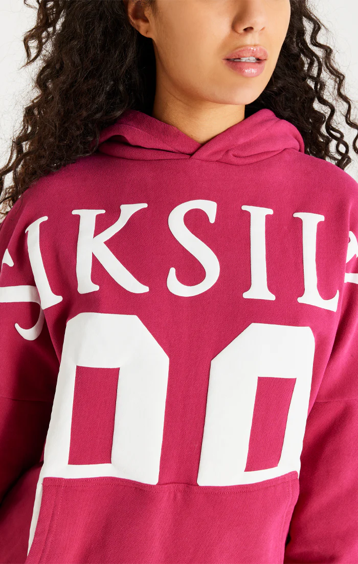 Pink Relaxed Fit Overhead Hoodie - Image 4