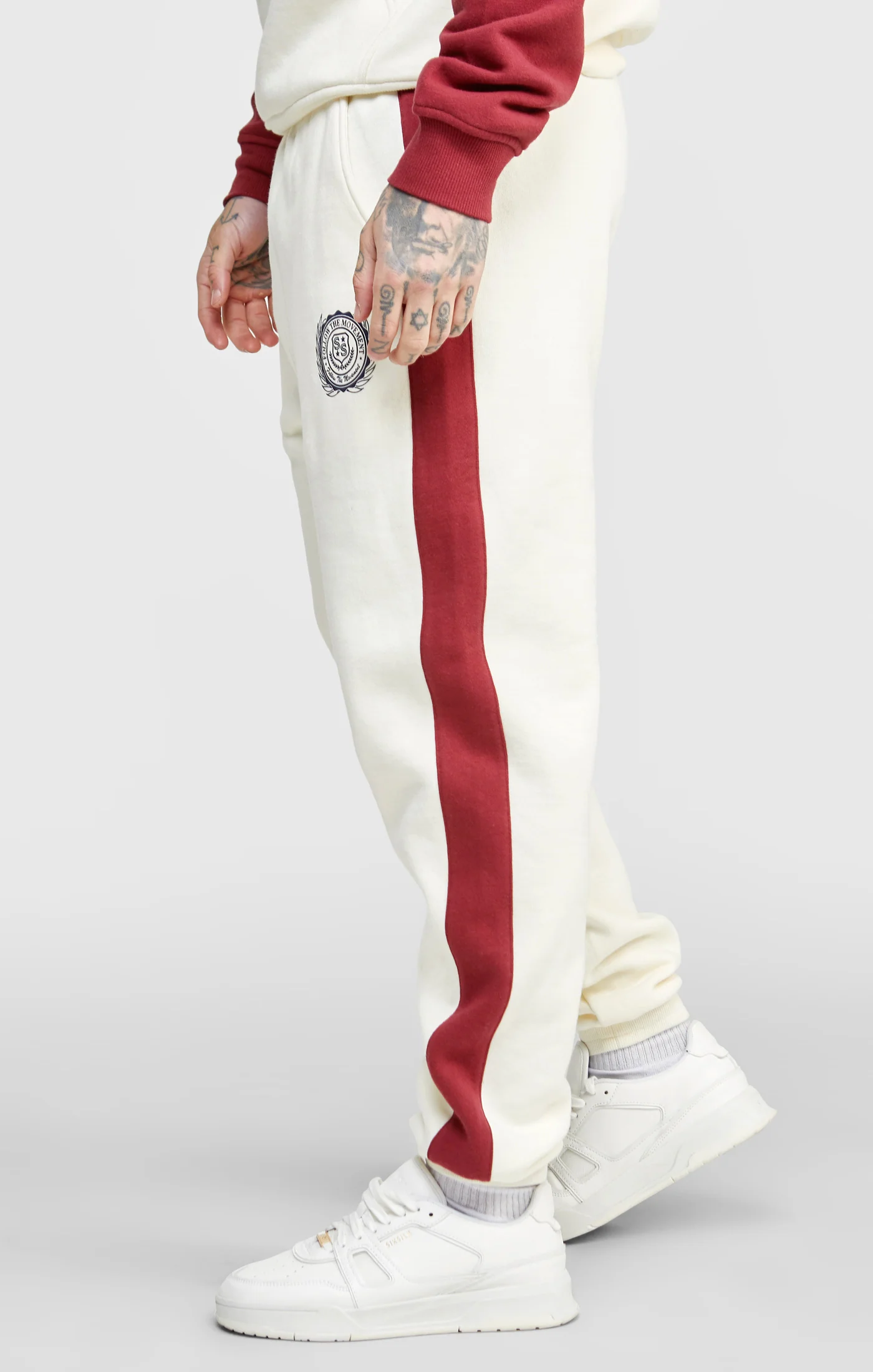Ecru Relaxed Fit Panelled Jogger - Image 2