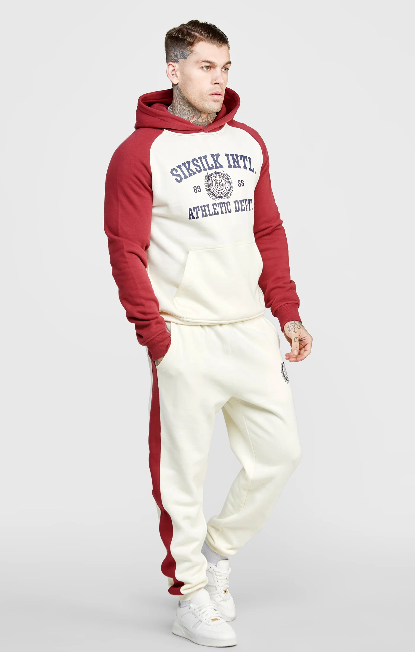 Ecru Relaxed Fit Panelled Jogger - Image 3