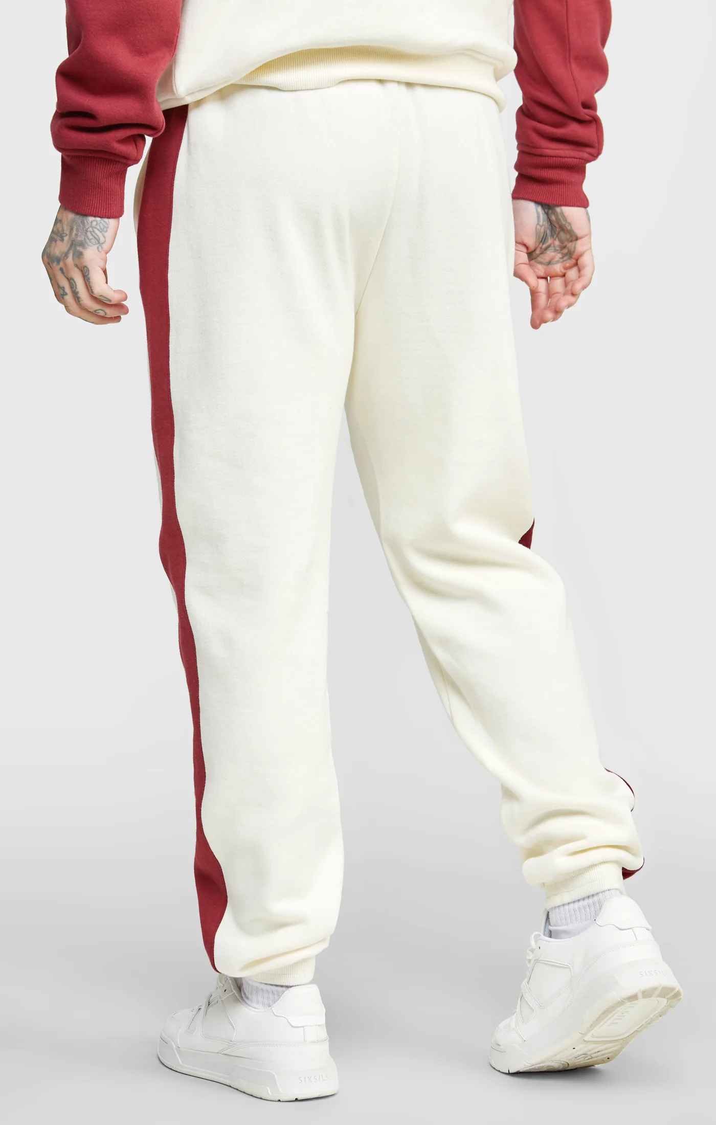 Ecru Relaxed Fit Panelled Jogger - Image 4