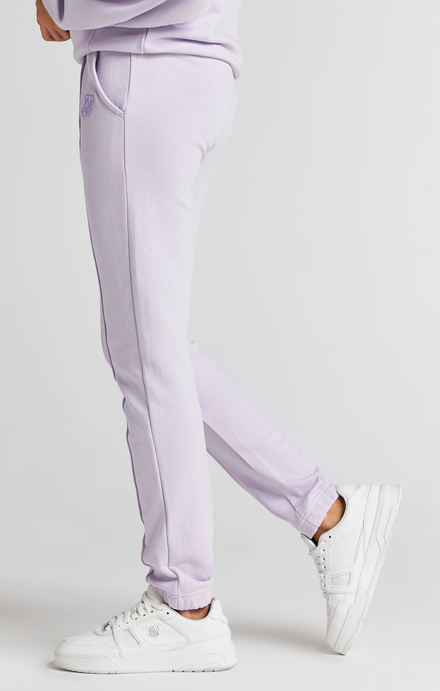Girls Purple Relaxed Fit Pleated Jogger - Image 2