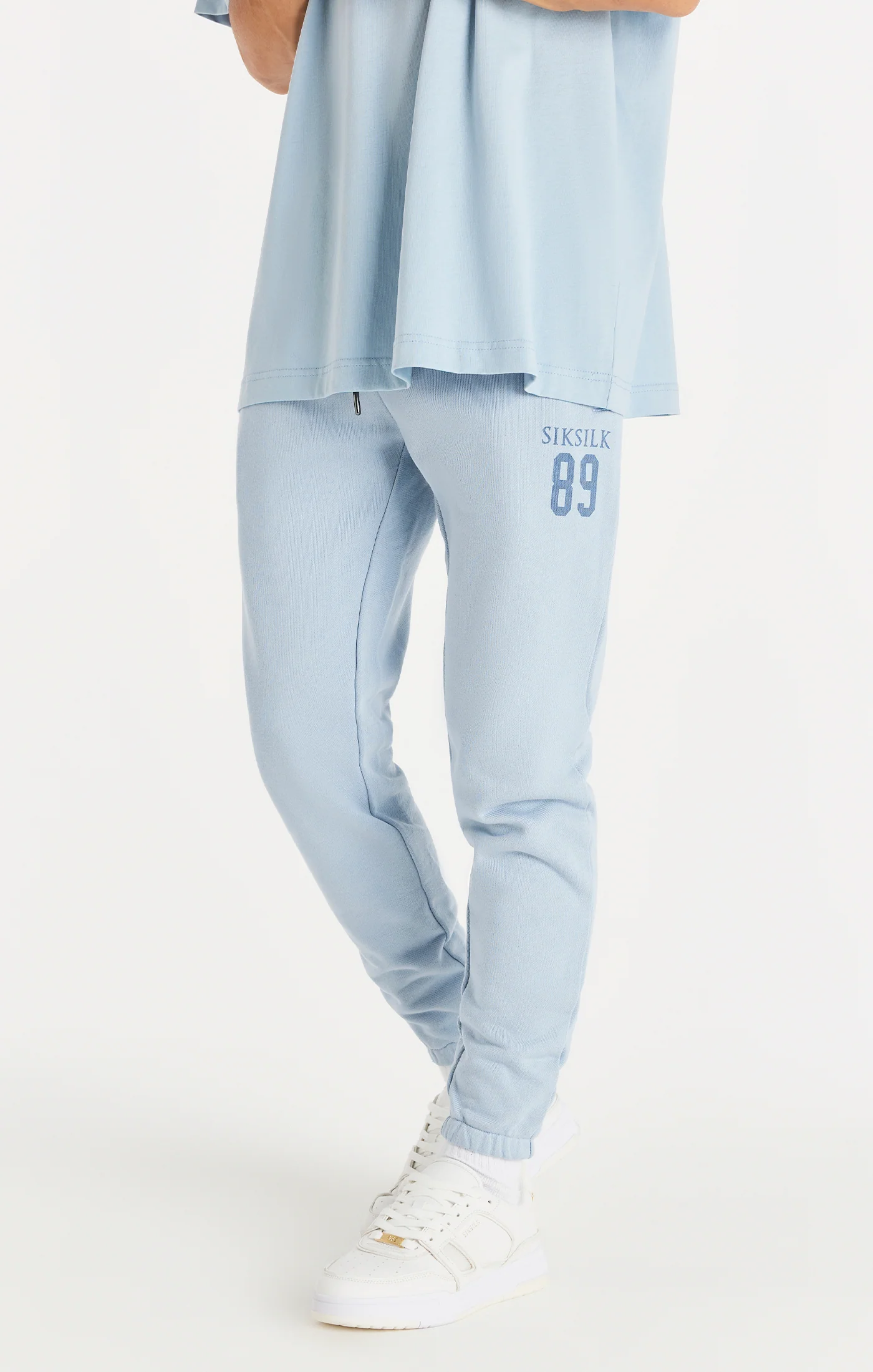 Blue Relaxed Fit Cuff Jogger