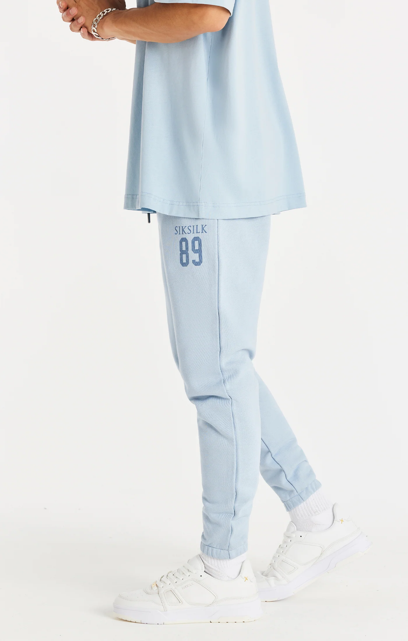 Blue Relaxed Fit Cuff Jogger - Image 2