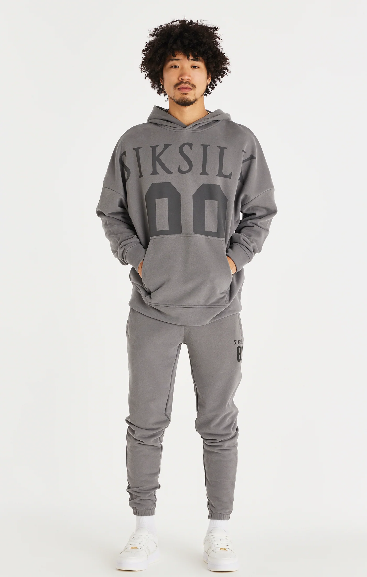 Grey Relaxed Fit Cuff Jogger - Image 4