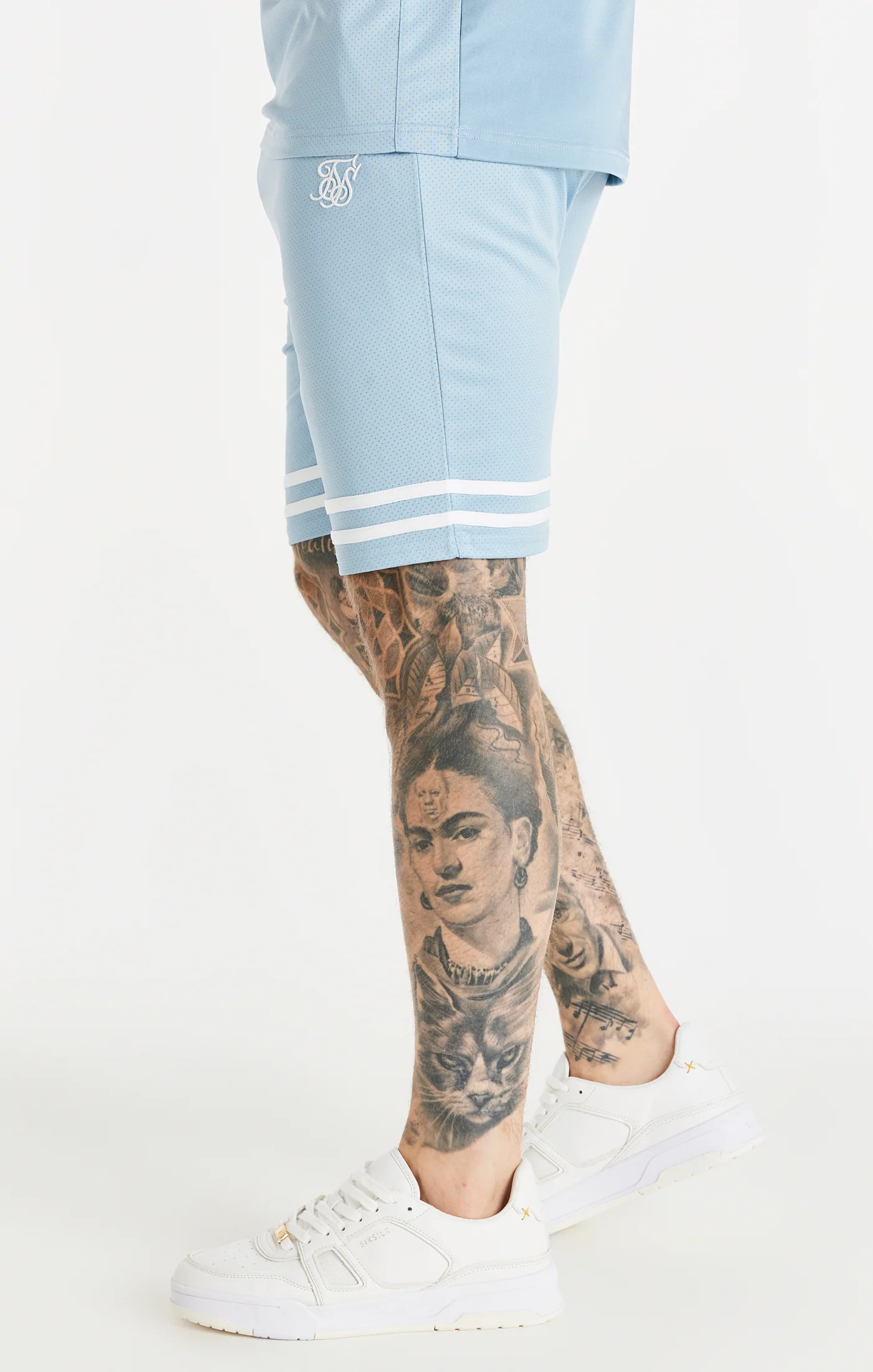 Blue Relaxed Mesh Bound Short - Image 2