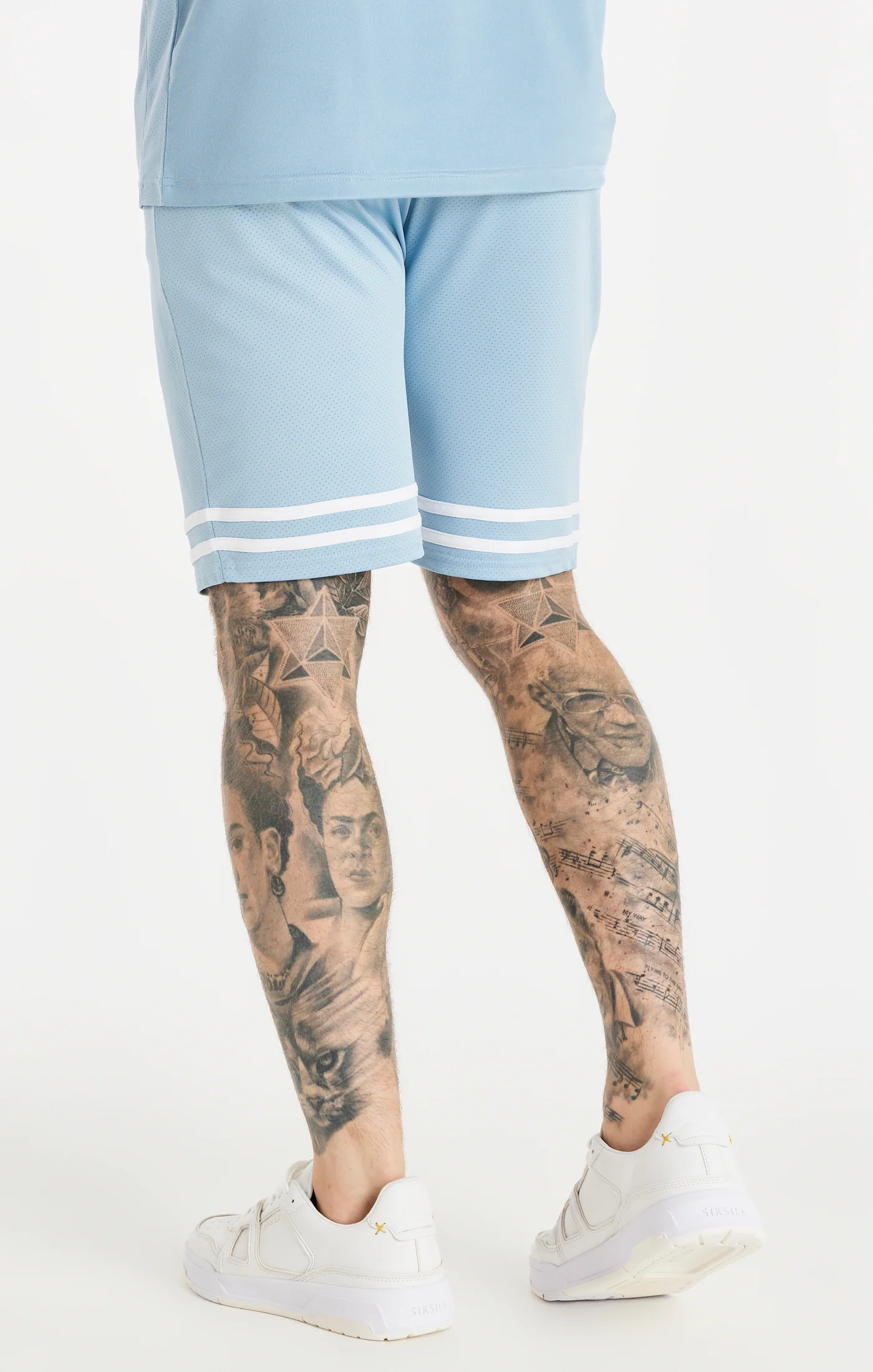 Blue Relaxed Mesh Bound Short - Image 3