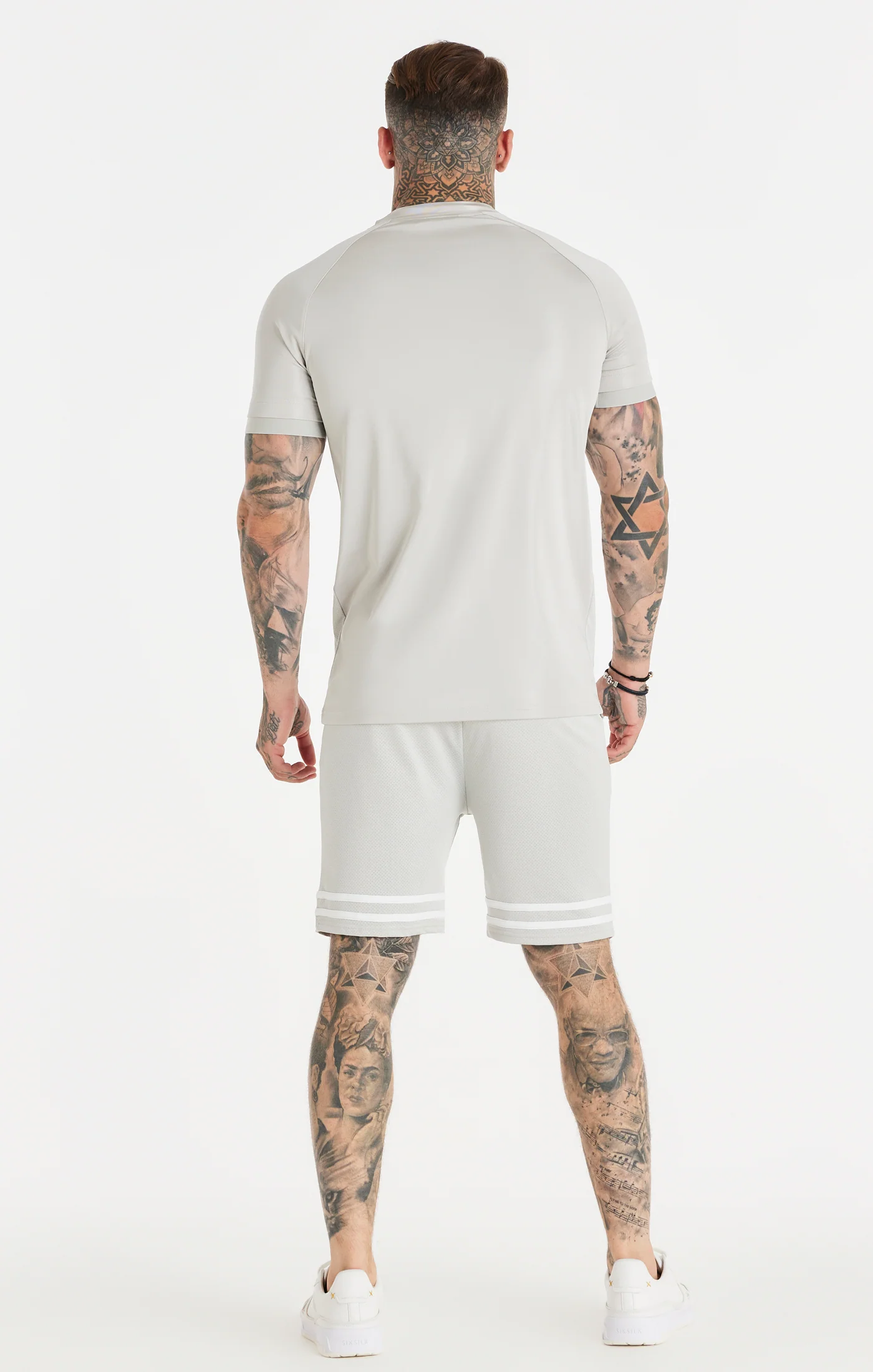 Grey Relaxed Mesh Bound Short - Image 5