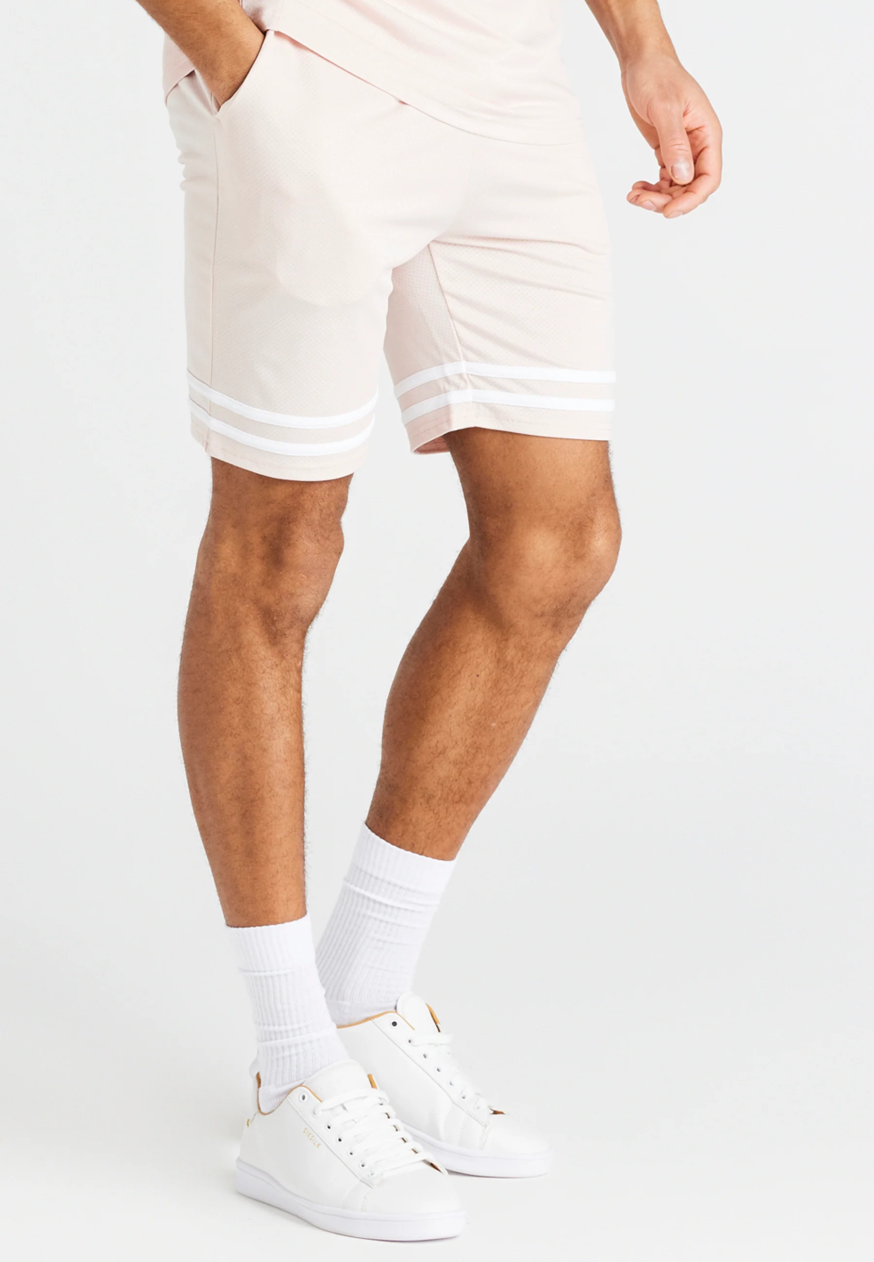 Pink Relaxed Mesh Short - Image 2