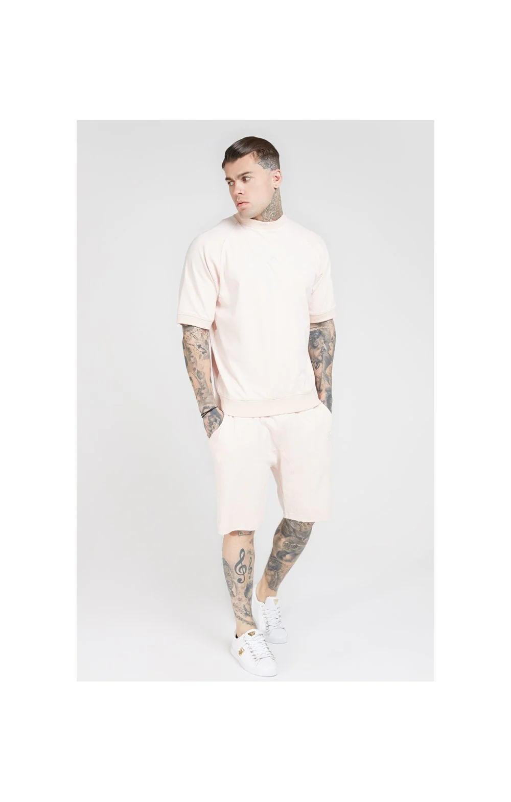 SikSilk Relaxed Shorts - Cloudy Pink - Image 5