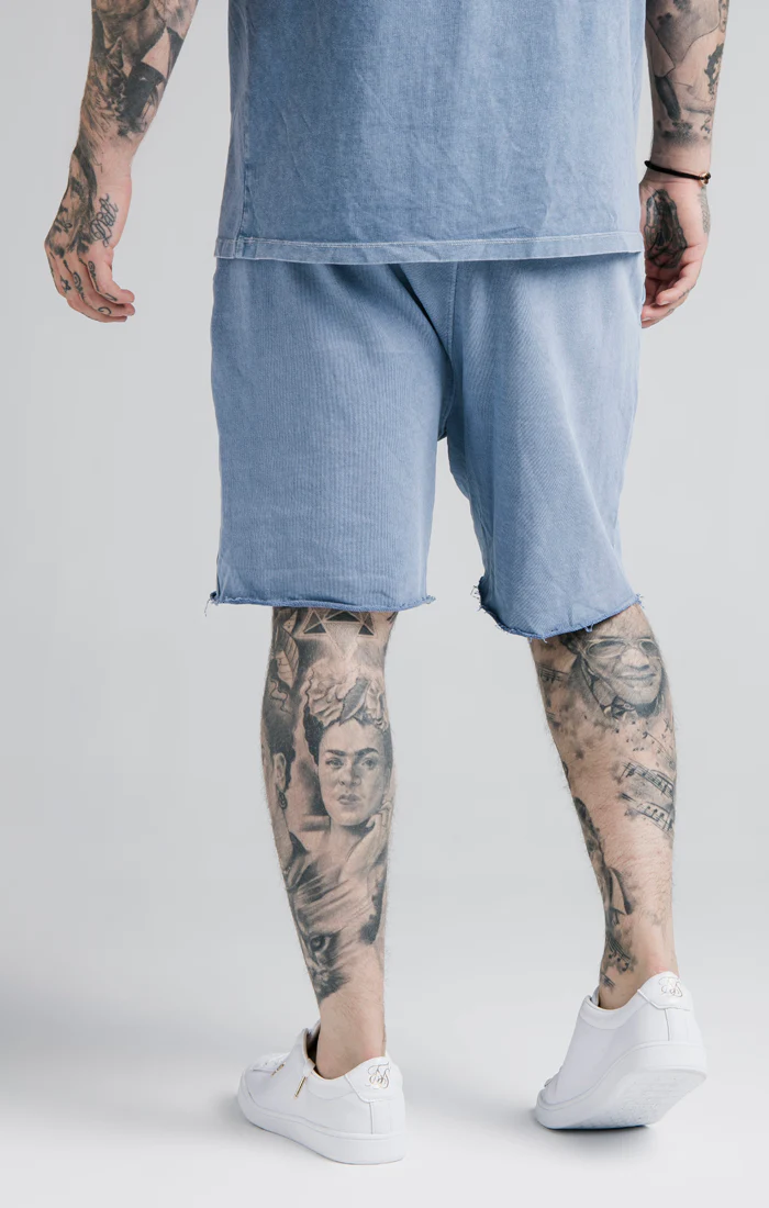 SikSilk Relaxed Shorts - Washed Blue - Image 2