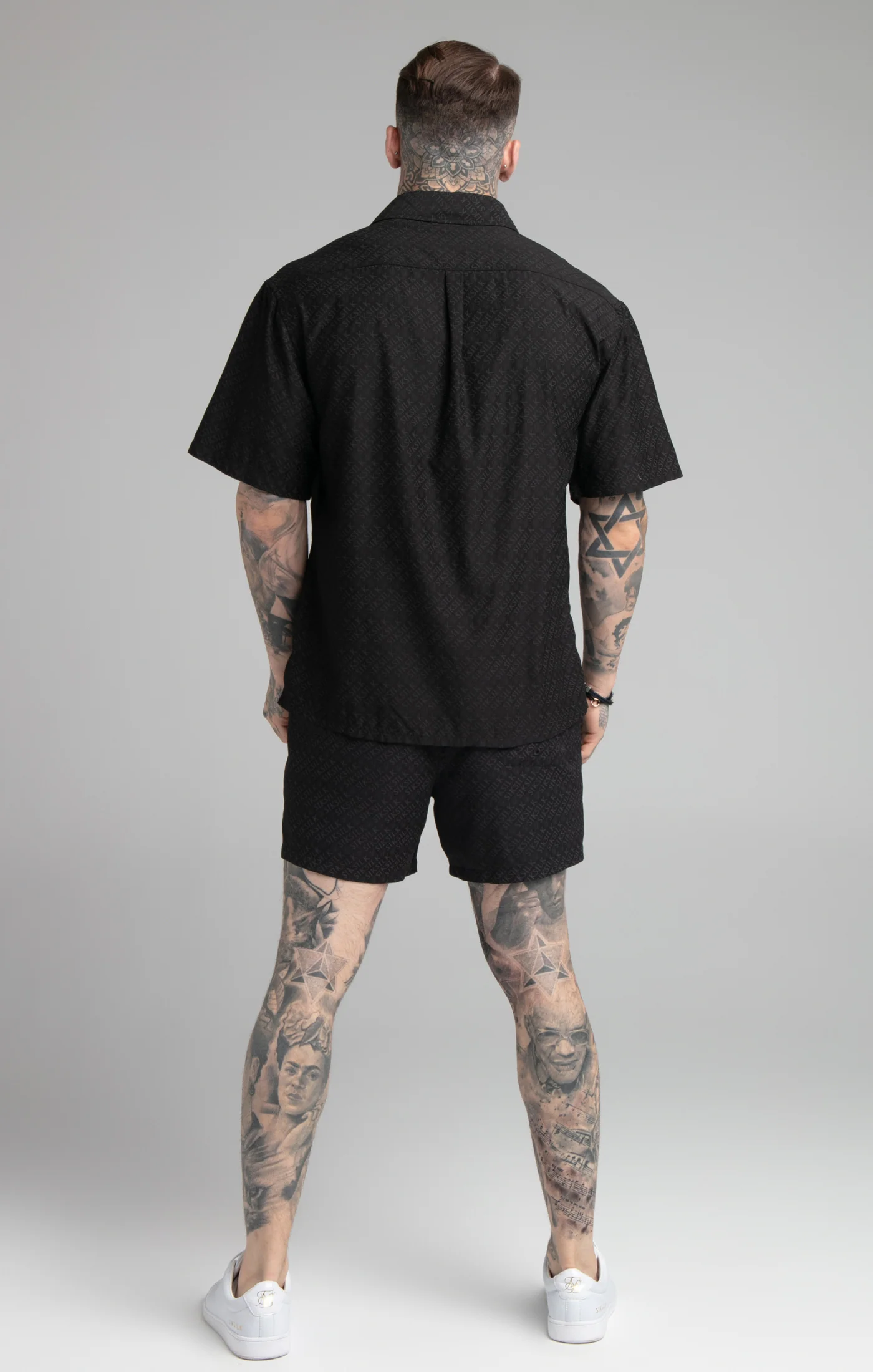 Black Print Resort Shirt - Image 5