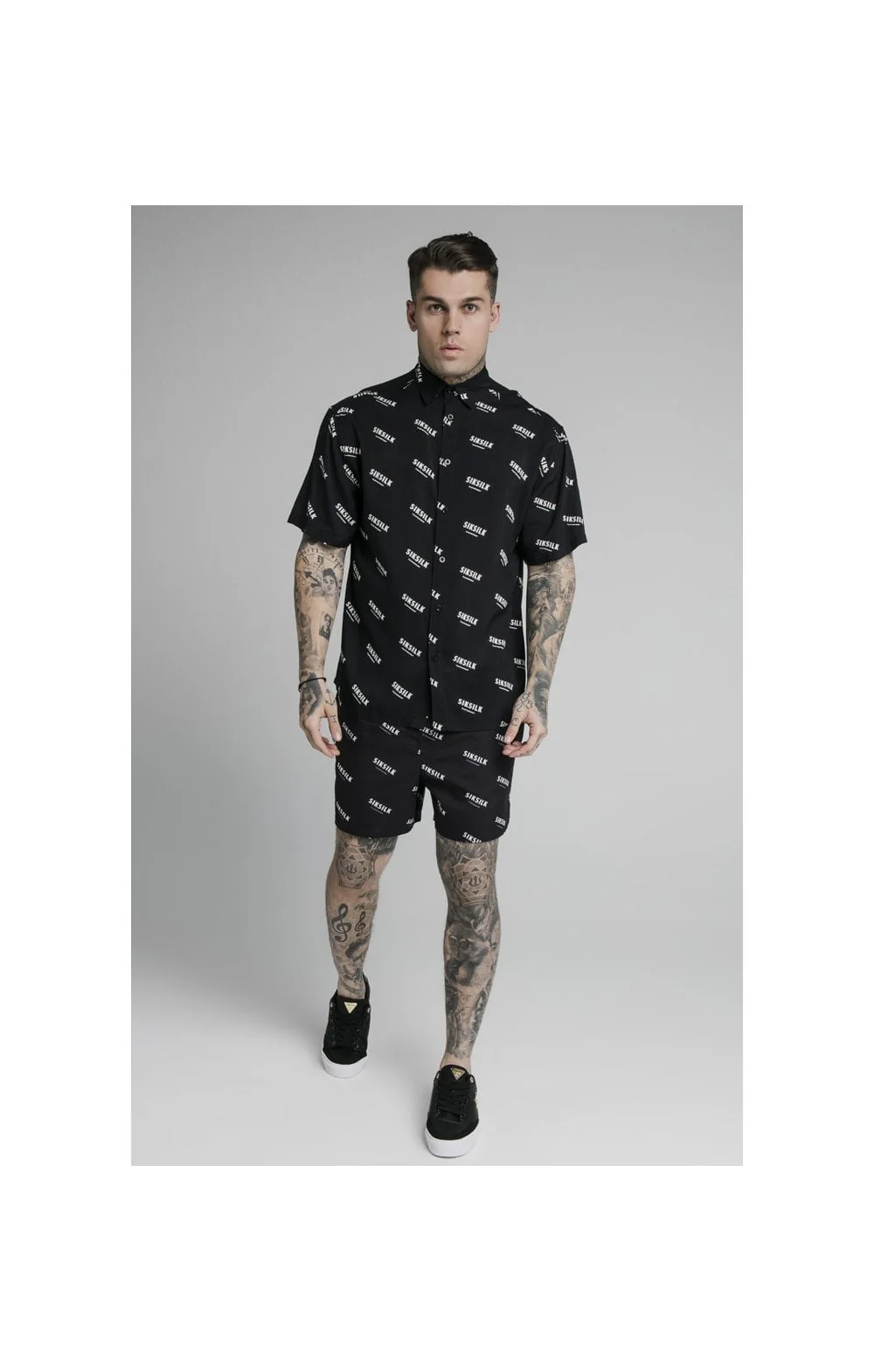 Black Print Swim Short - Image 4