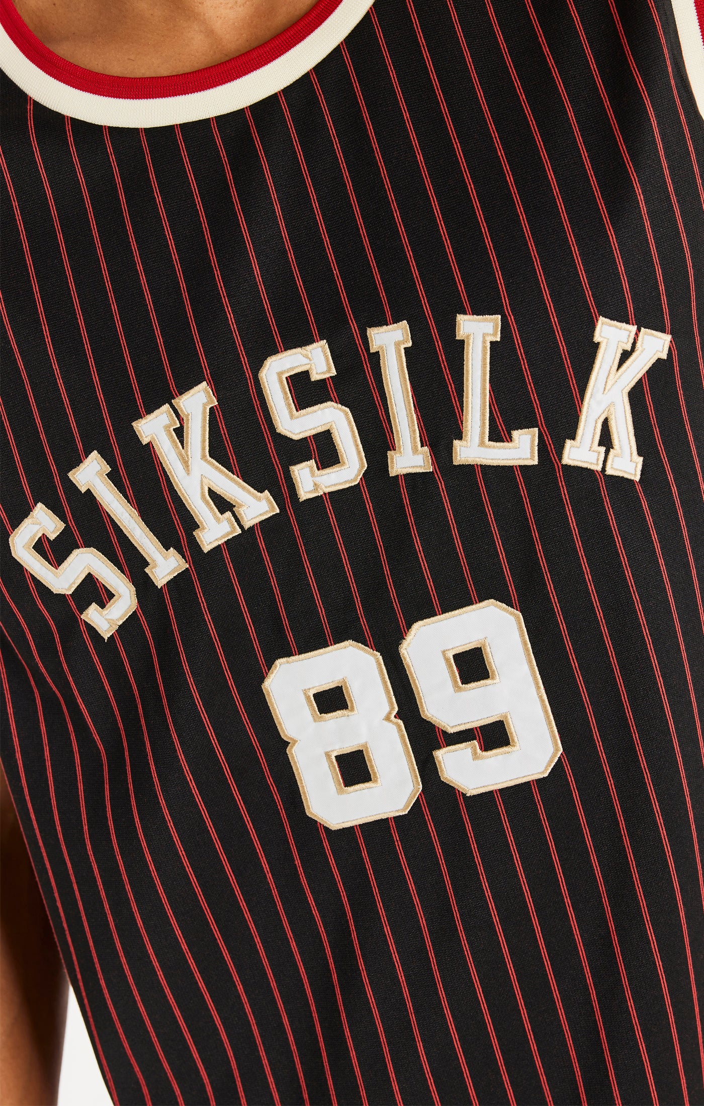 Black Retro Classic Basketball Vest - Image 3