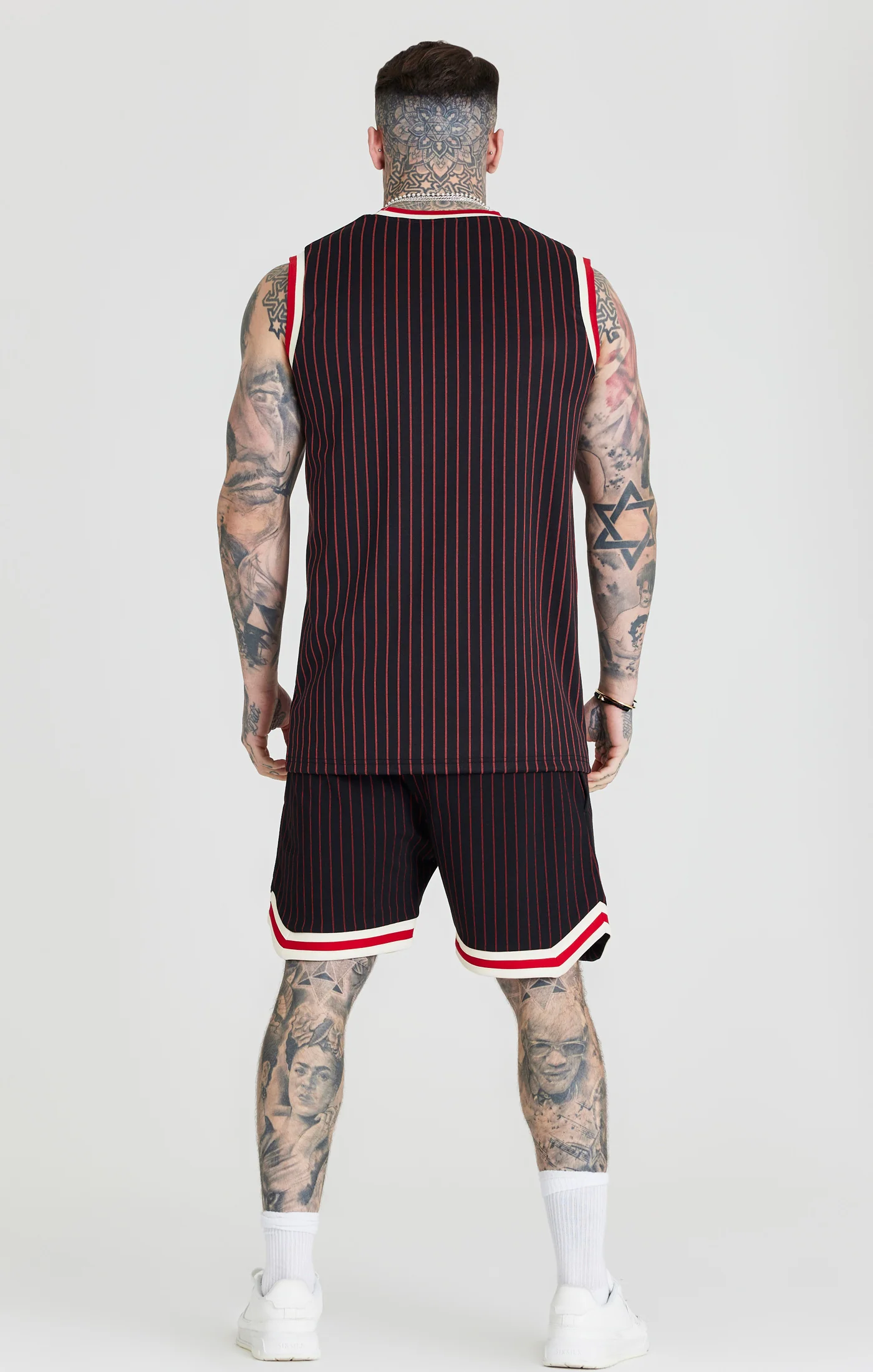 Black Retro Classic Basketball Vest - Image 5