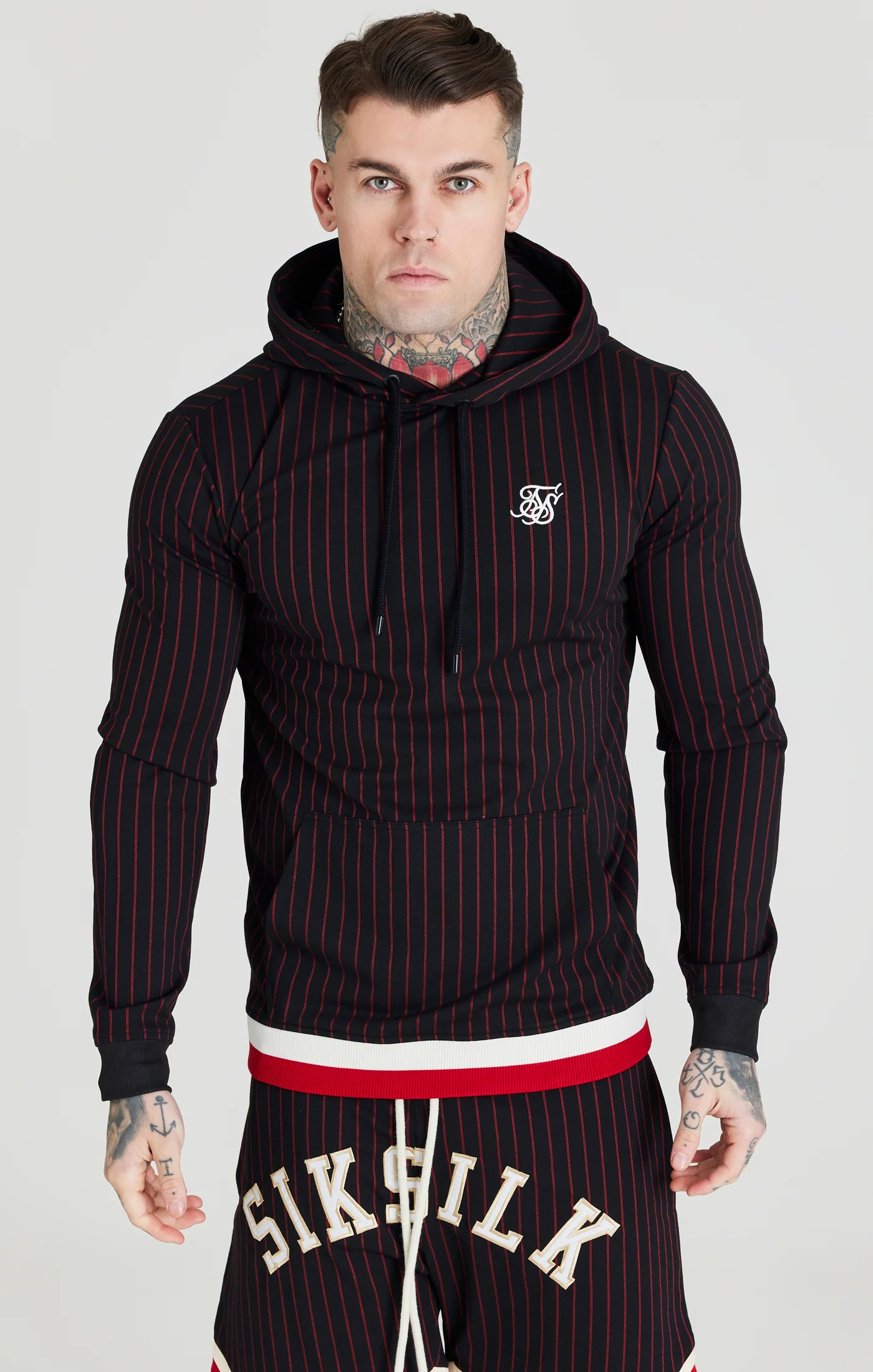 Black Retro Classic Overhead Hoodie - Image 2