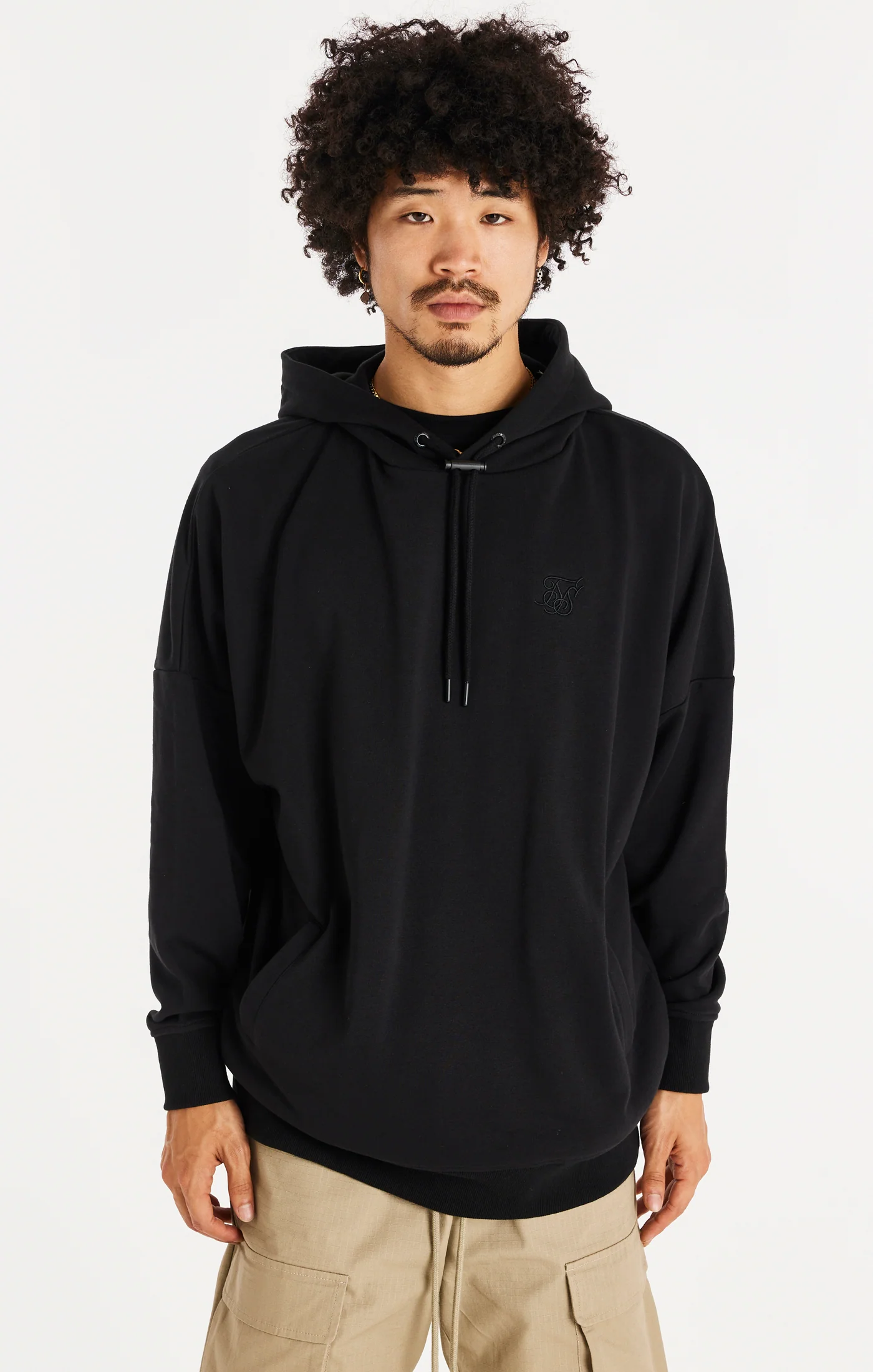 SikSilk Retro Classic Toggle Hoodie - Black