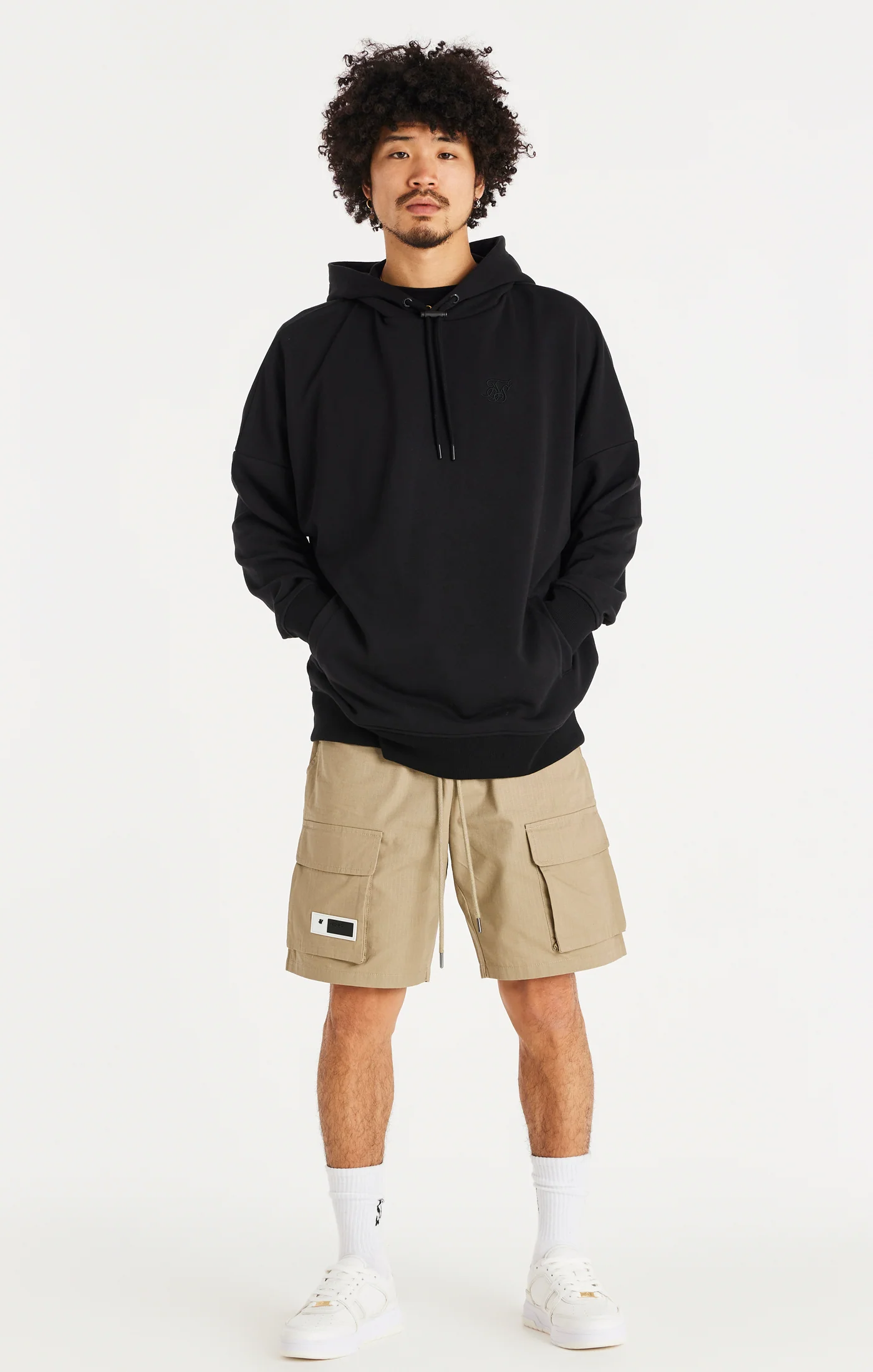 SikSilk Retro Classic Toggle Hoodie - Black - Image 4