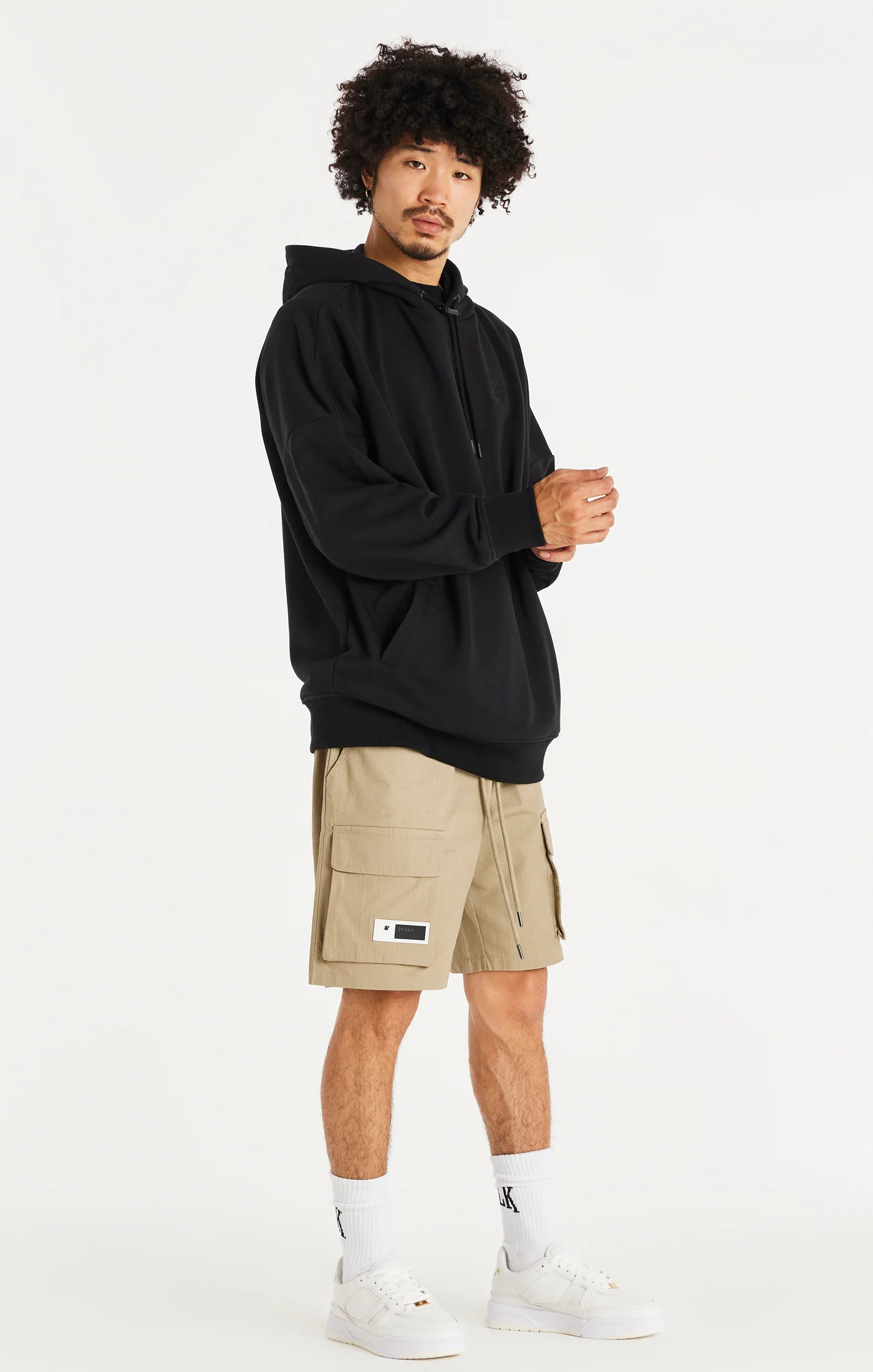 SikSilk Retro Classic Toggle Hoodie - Black - Image 5