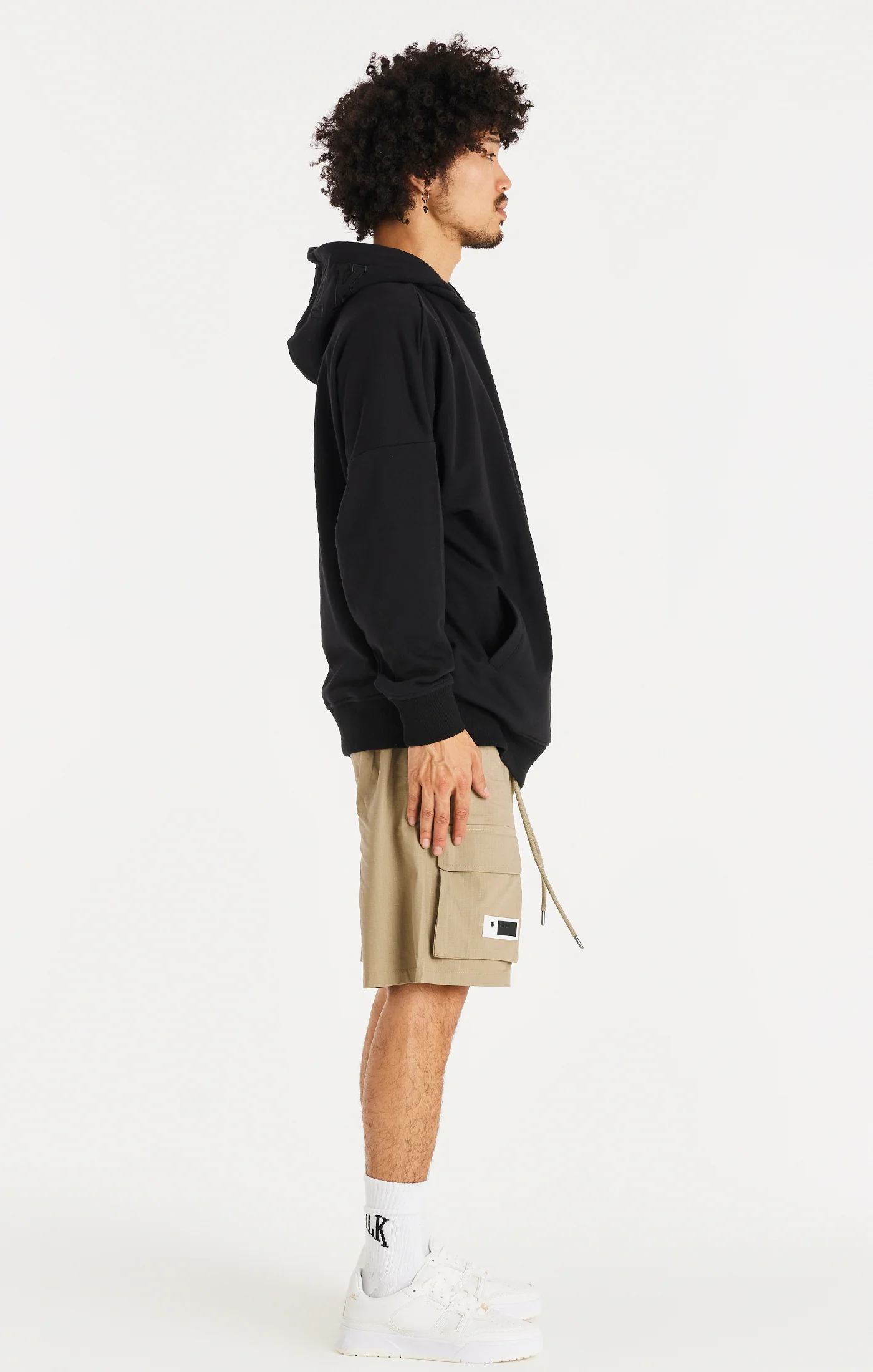 SikSilk Retro Classic Toggle Hoodie - Black - Image 6