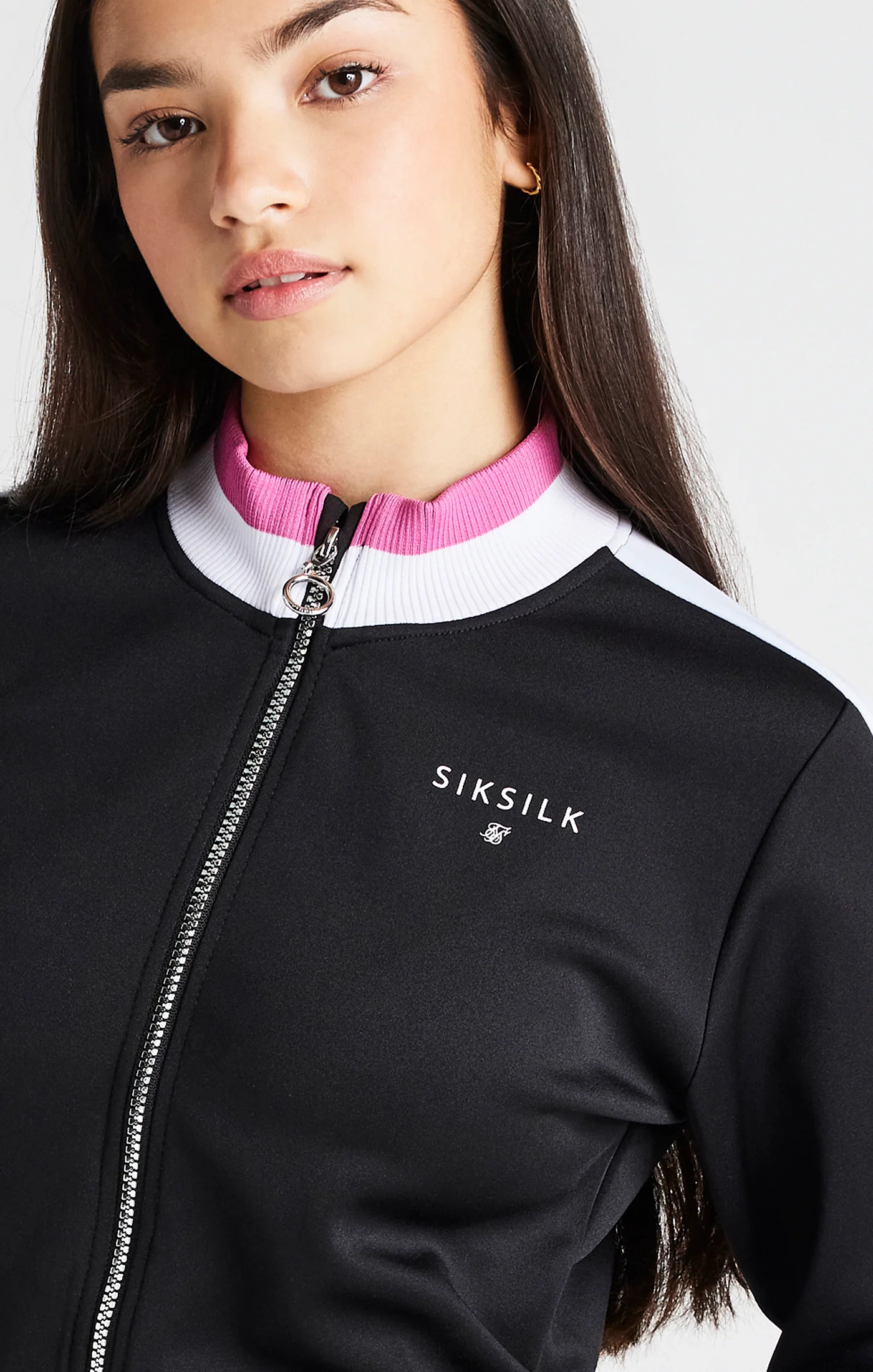 Girls Black Retro Jacket - Image 2