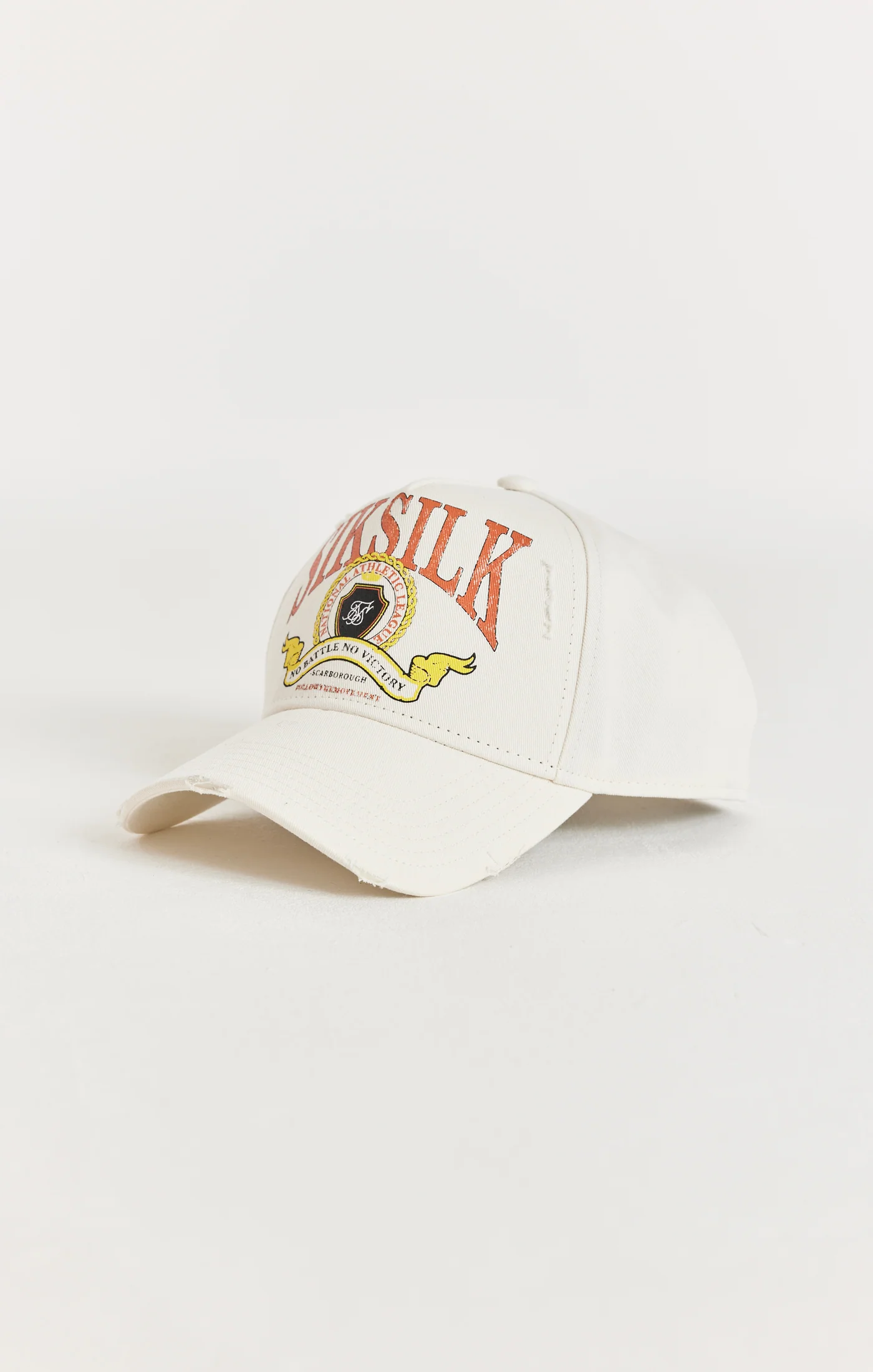 Ecru Retro Distressed Trucker Cap