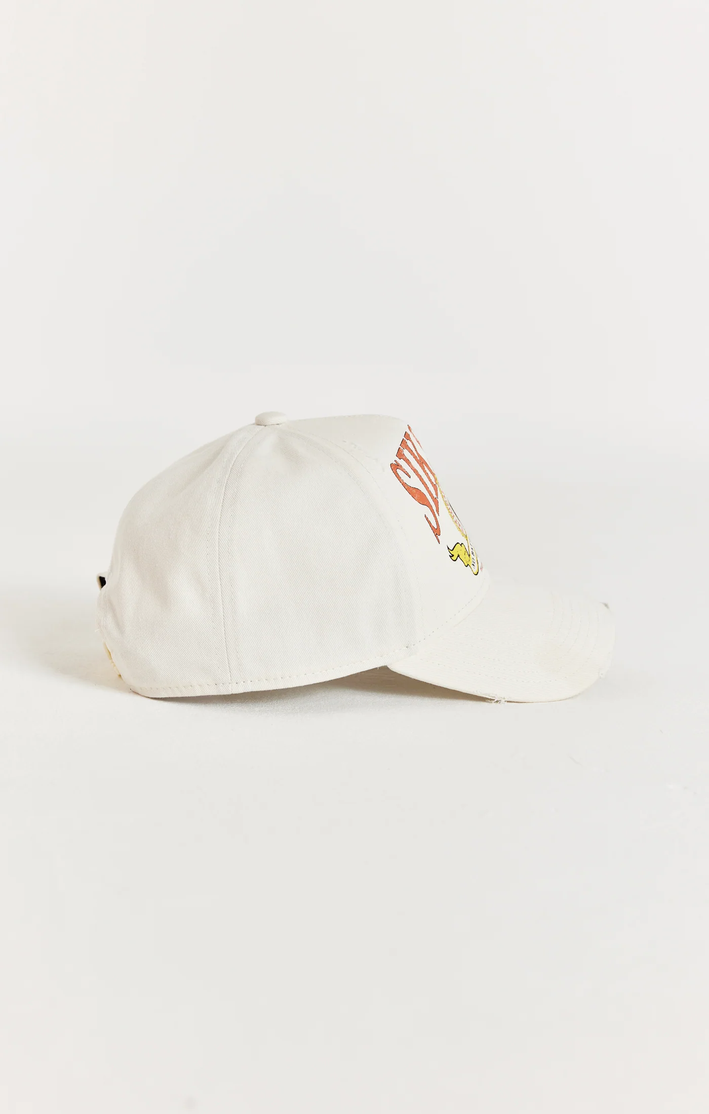 Ecru Retro Distressed Trucker Cap - Image 3