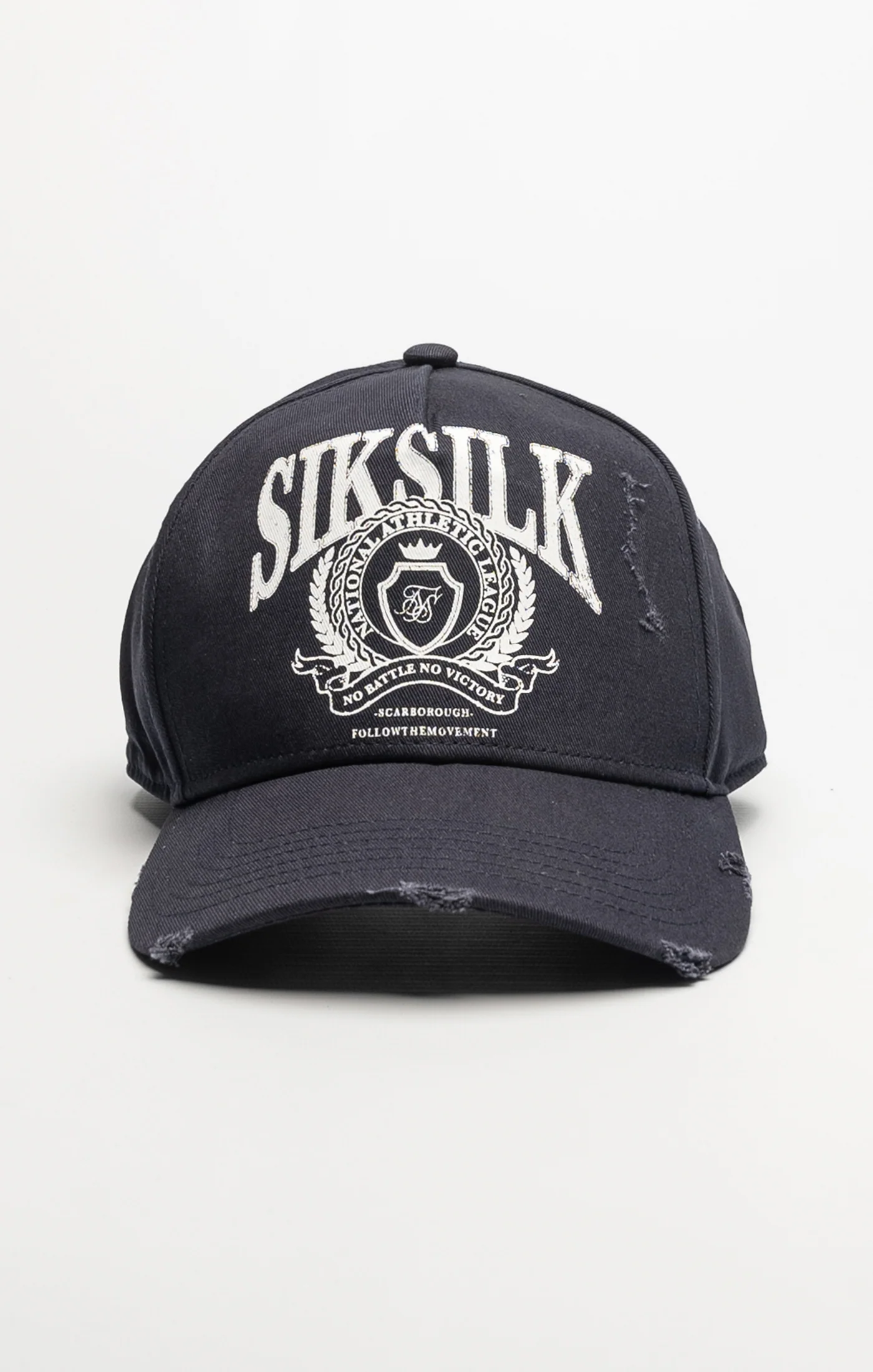 Navy Retro Distressed Trucker Cap - Image 2